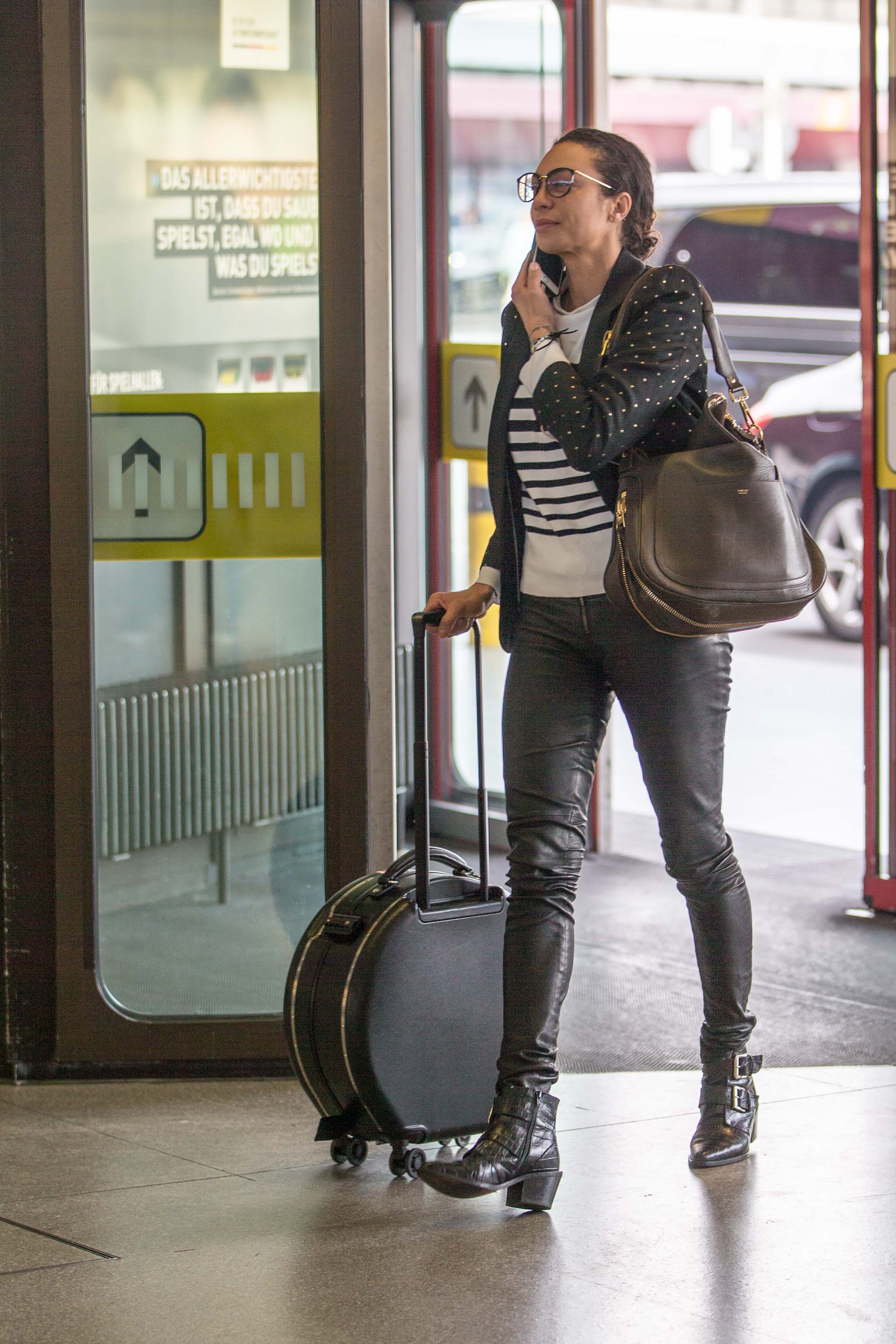 Lilly Becker seen at Berlin airport