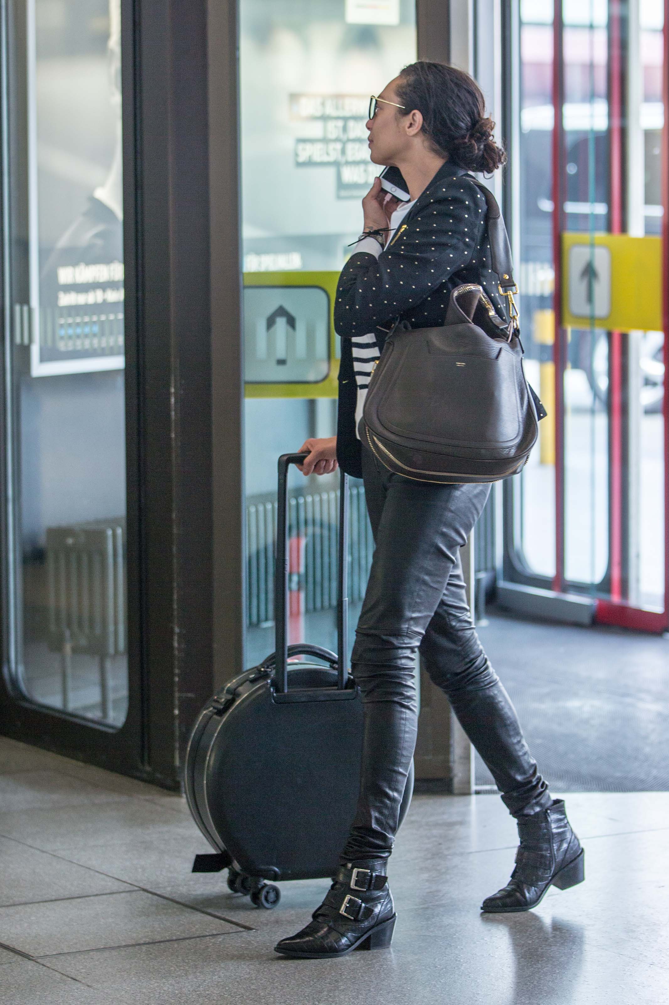 Lilly Becker seen at Berlin airport