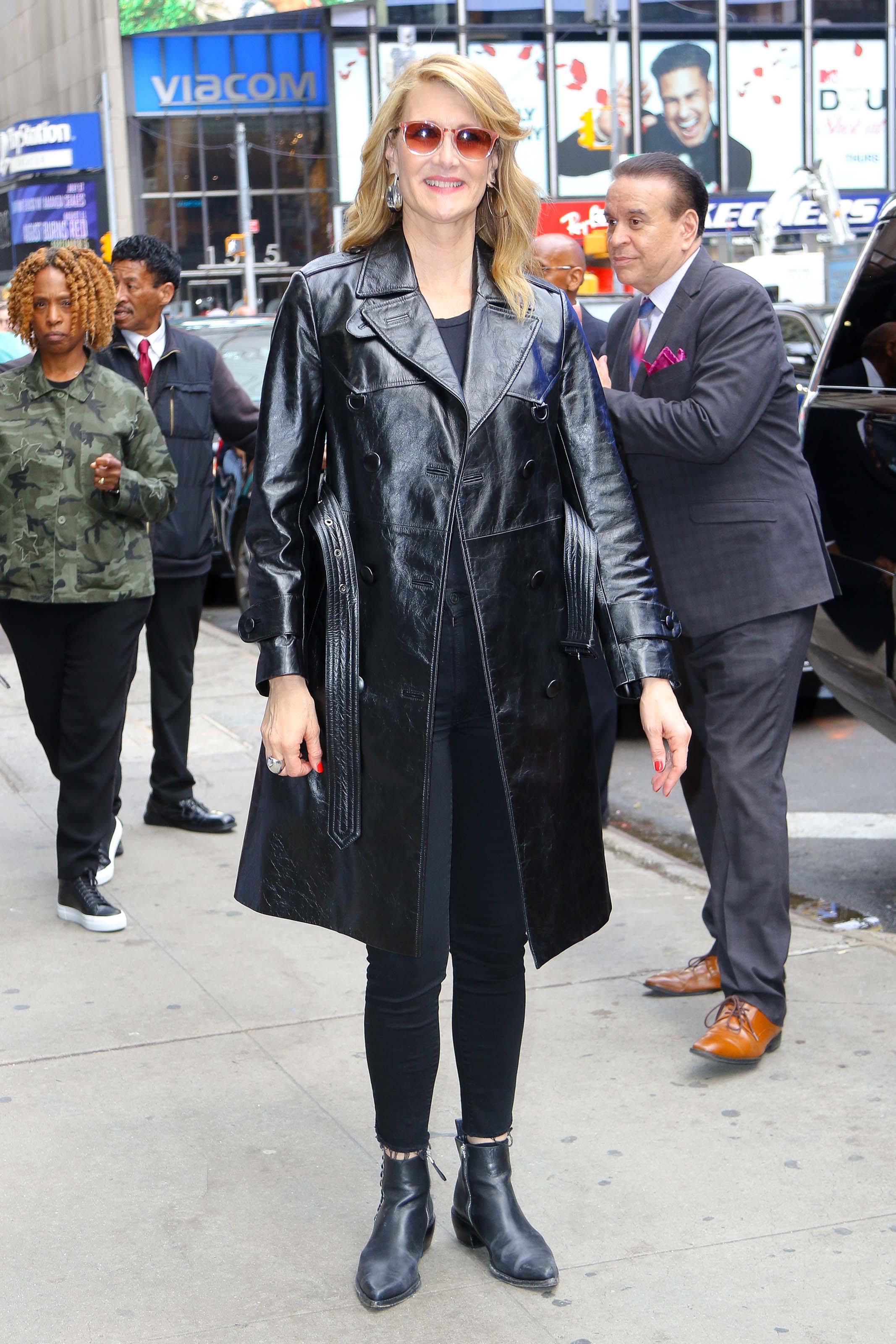 Laura Dern leaving the Good Morning America studios