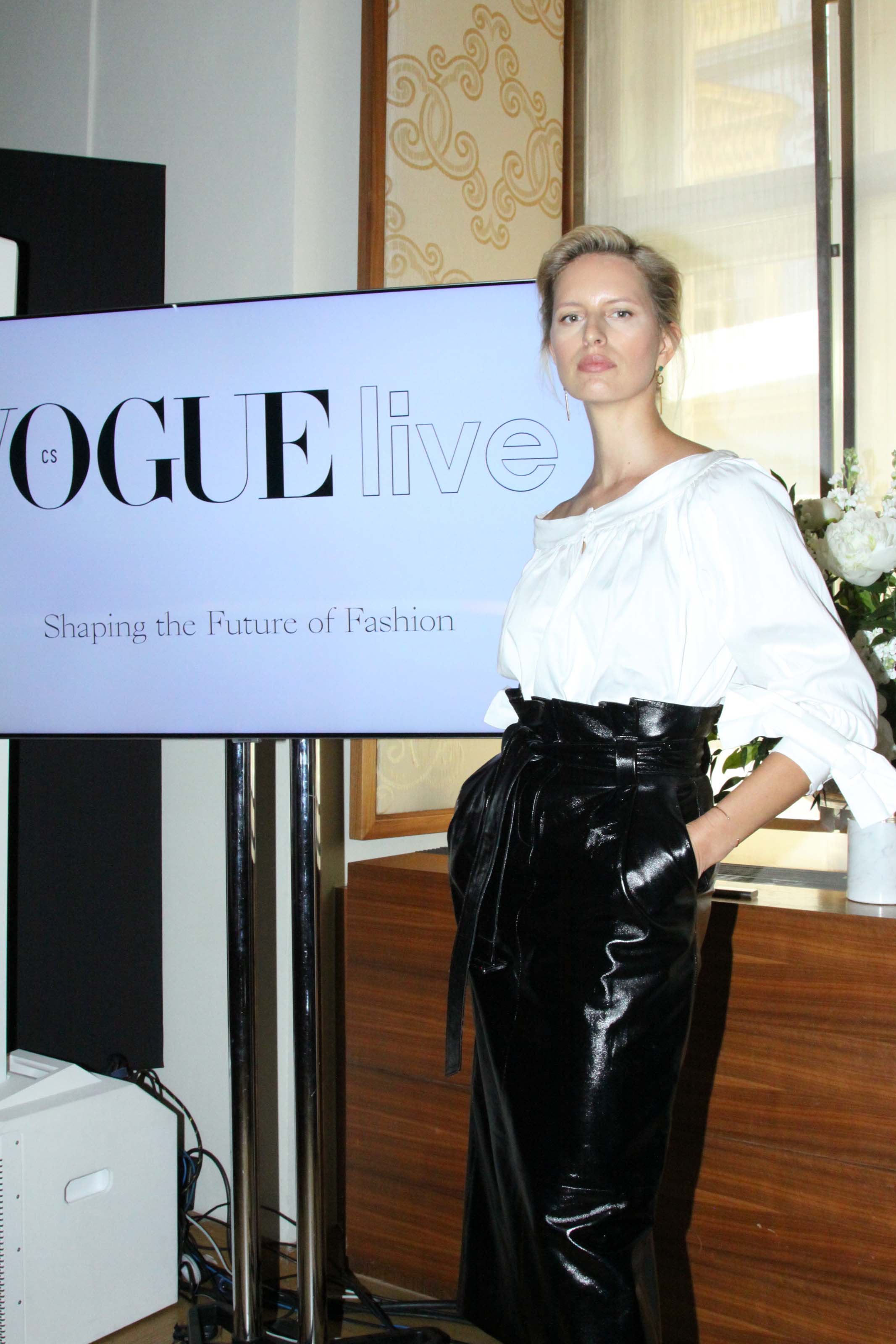 Karolina Kurkova attends VOGUE LIVE