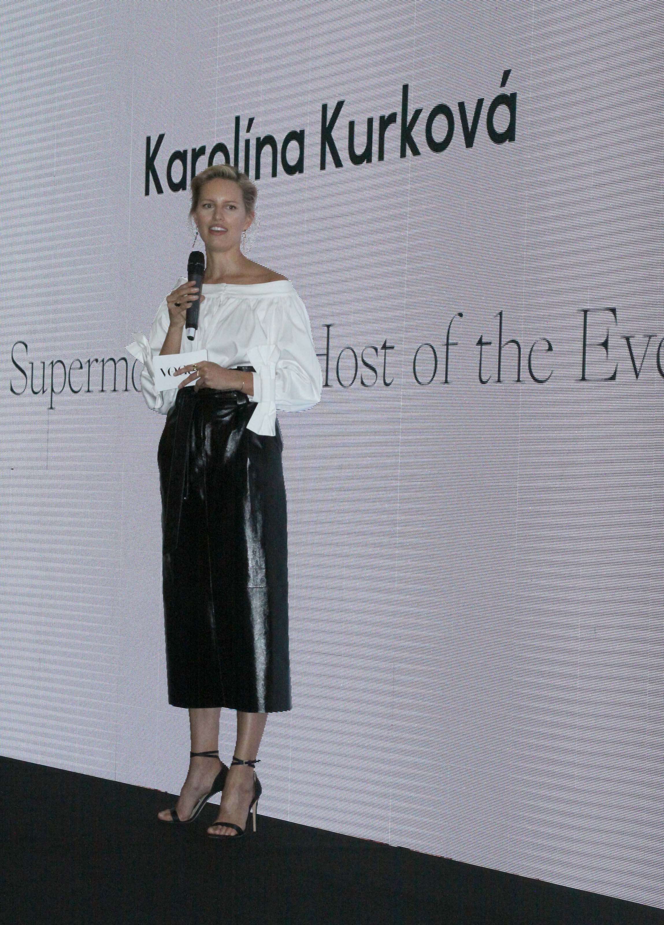 Karolina Kurkova attends VOGUE LIVE