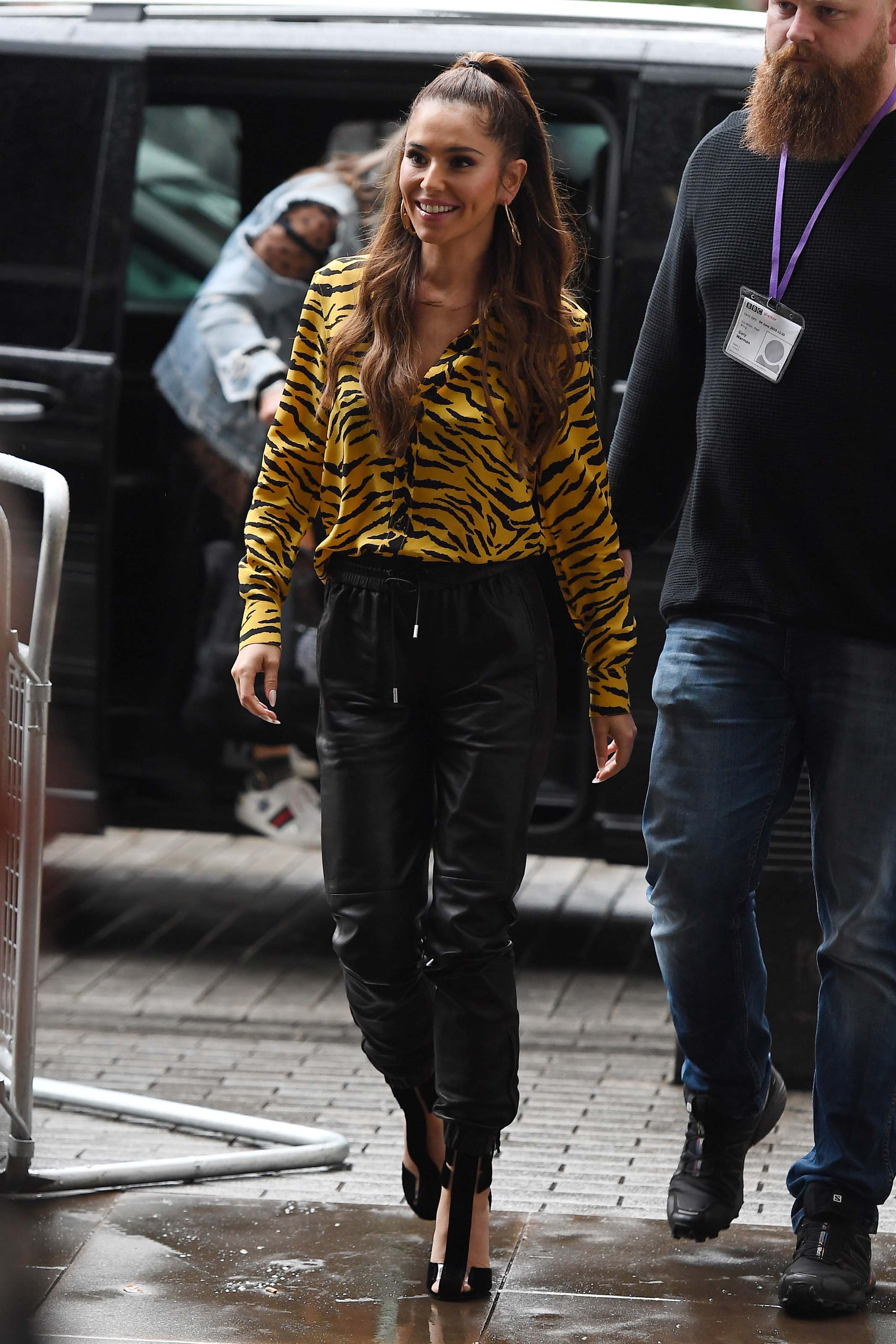 Cheryl Tweedy seen at Kiss FM Studios