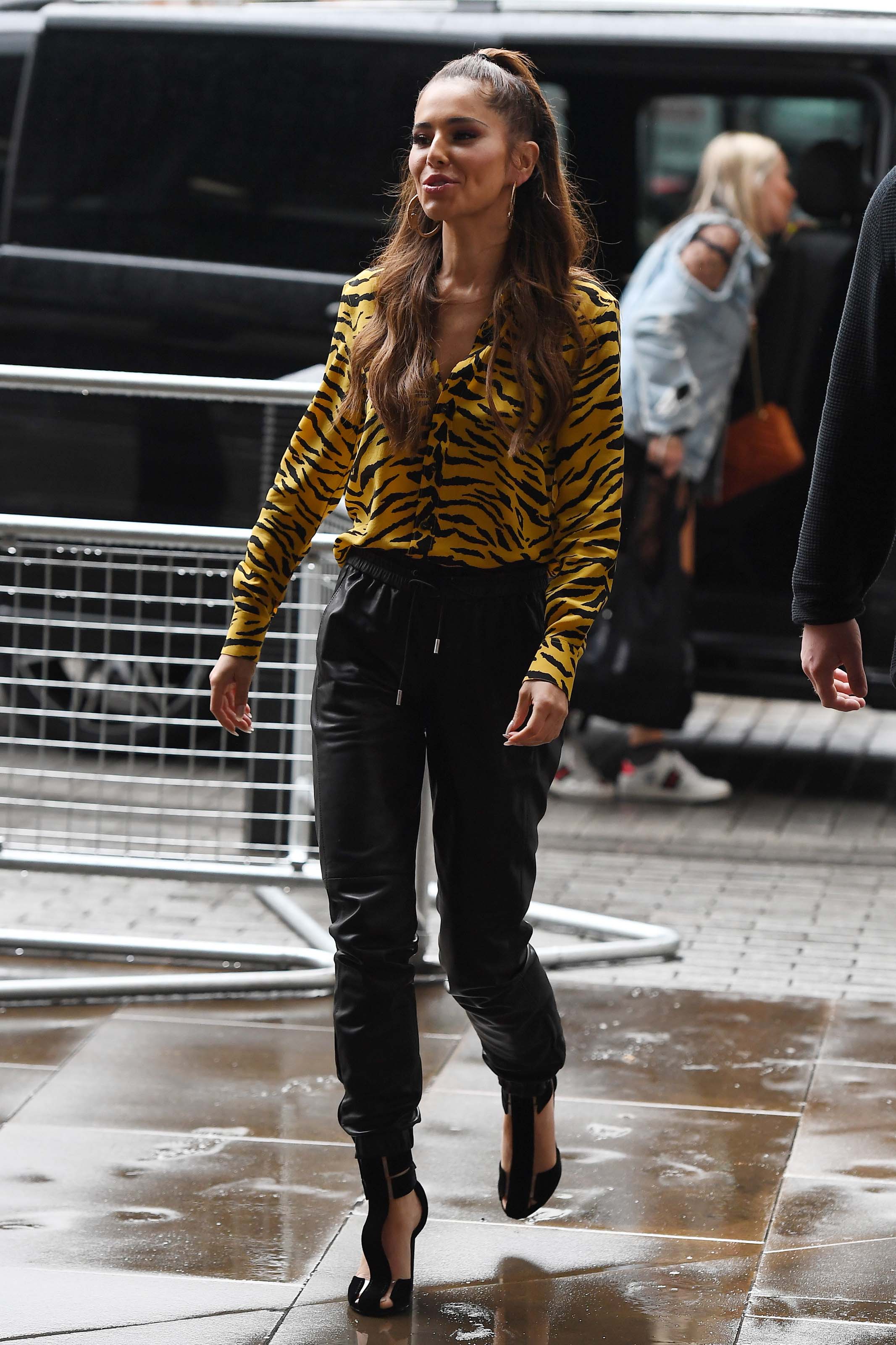 Cheryl Tweedy seen at Kiss FM Studios