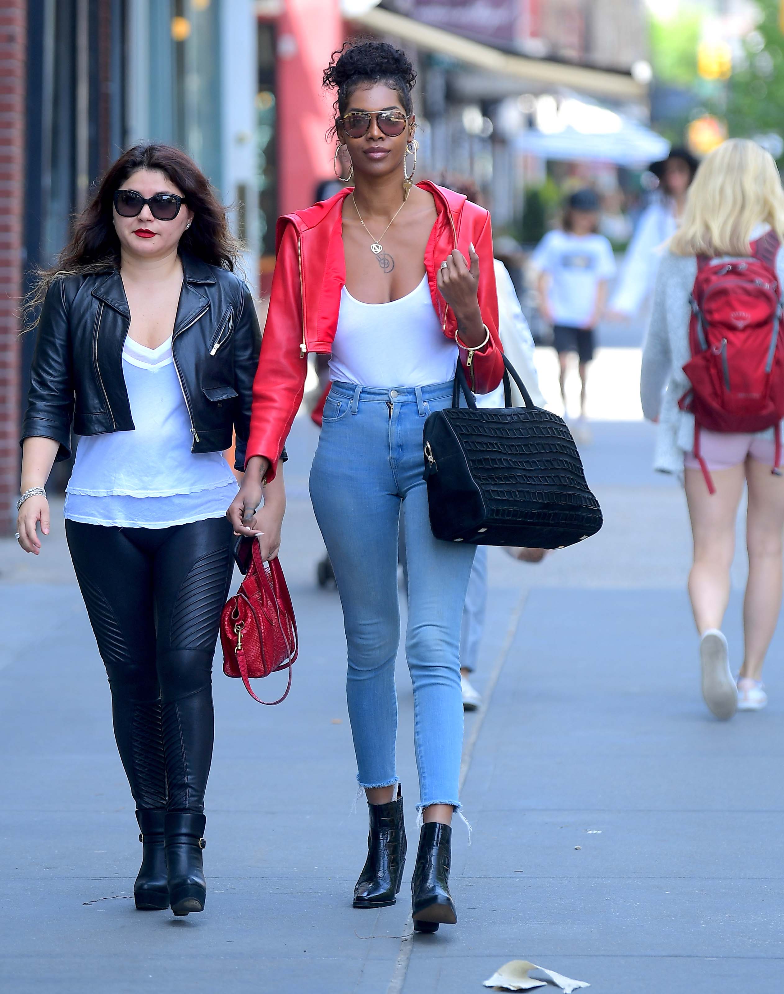 Jessica White steps out in NYC