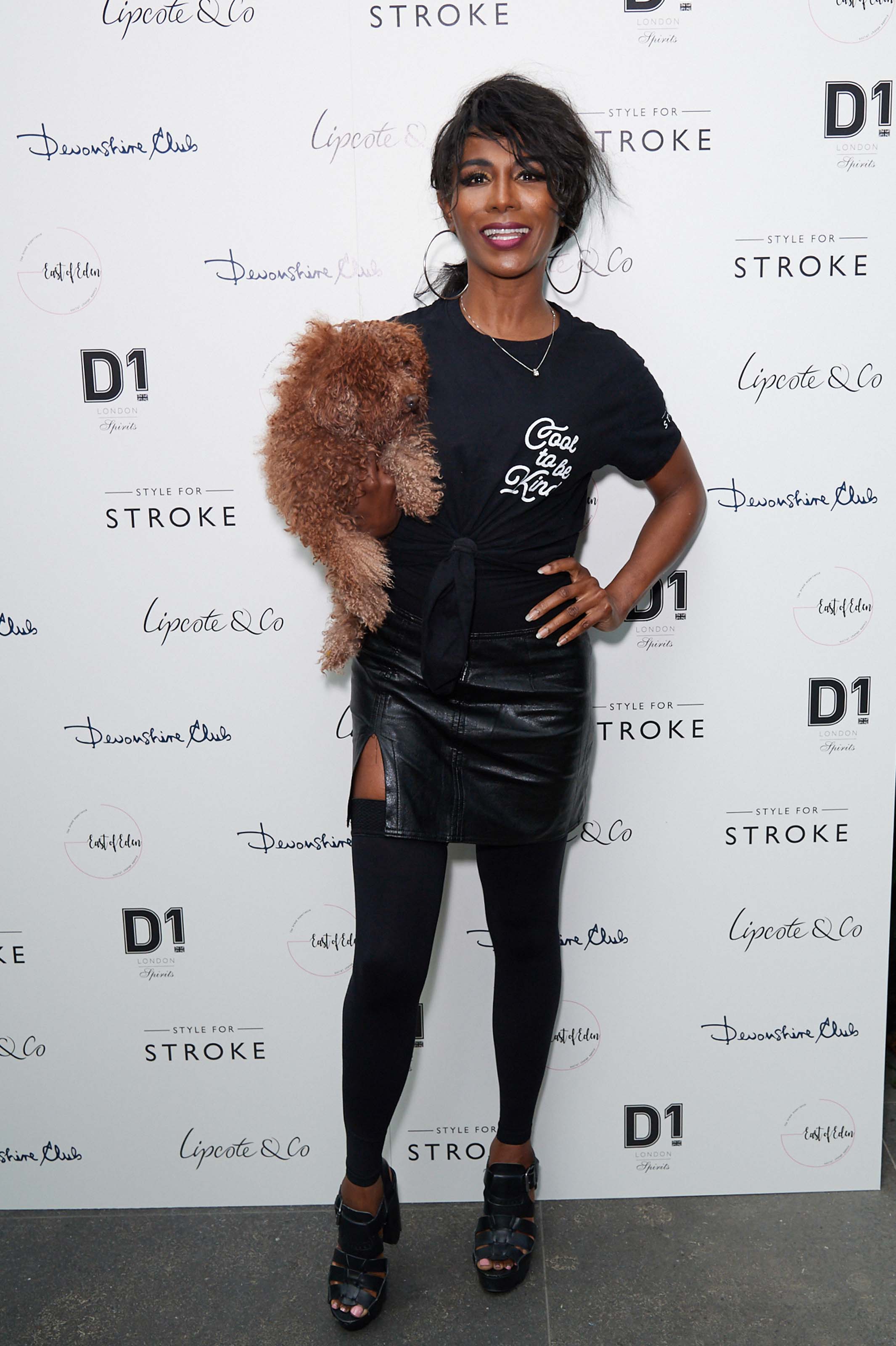 Sinitta attends Style for Stroke Launch Party