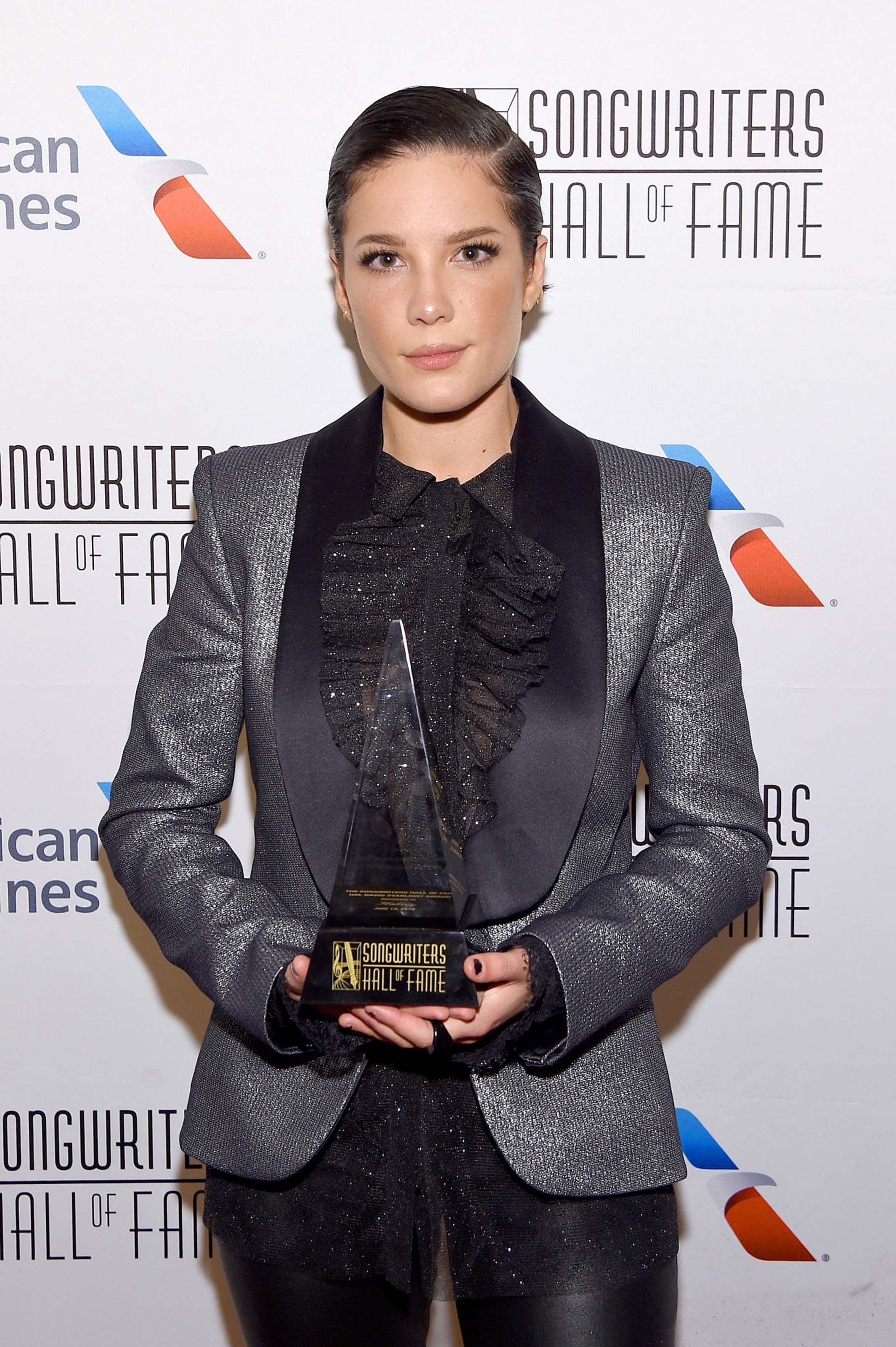 Halsey attends 2019 Songwriters Hall Of Fame