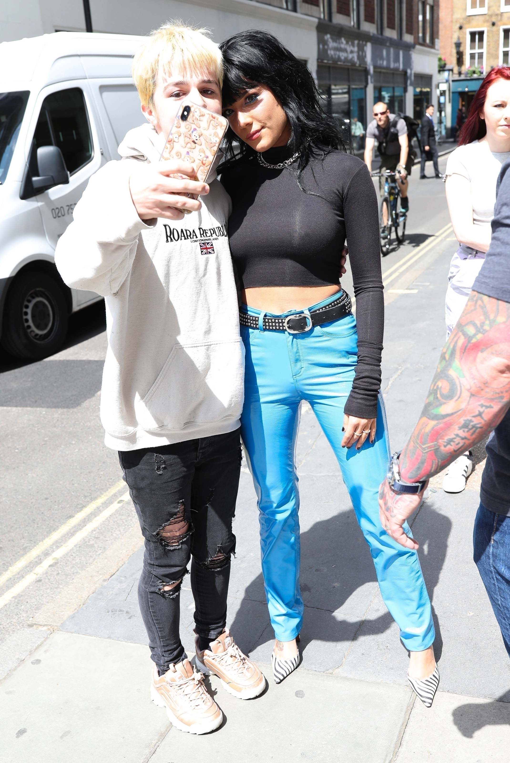 Halsey out and about in London