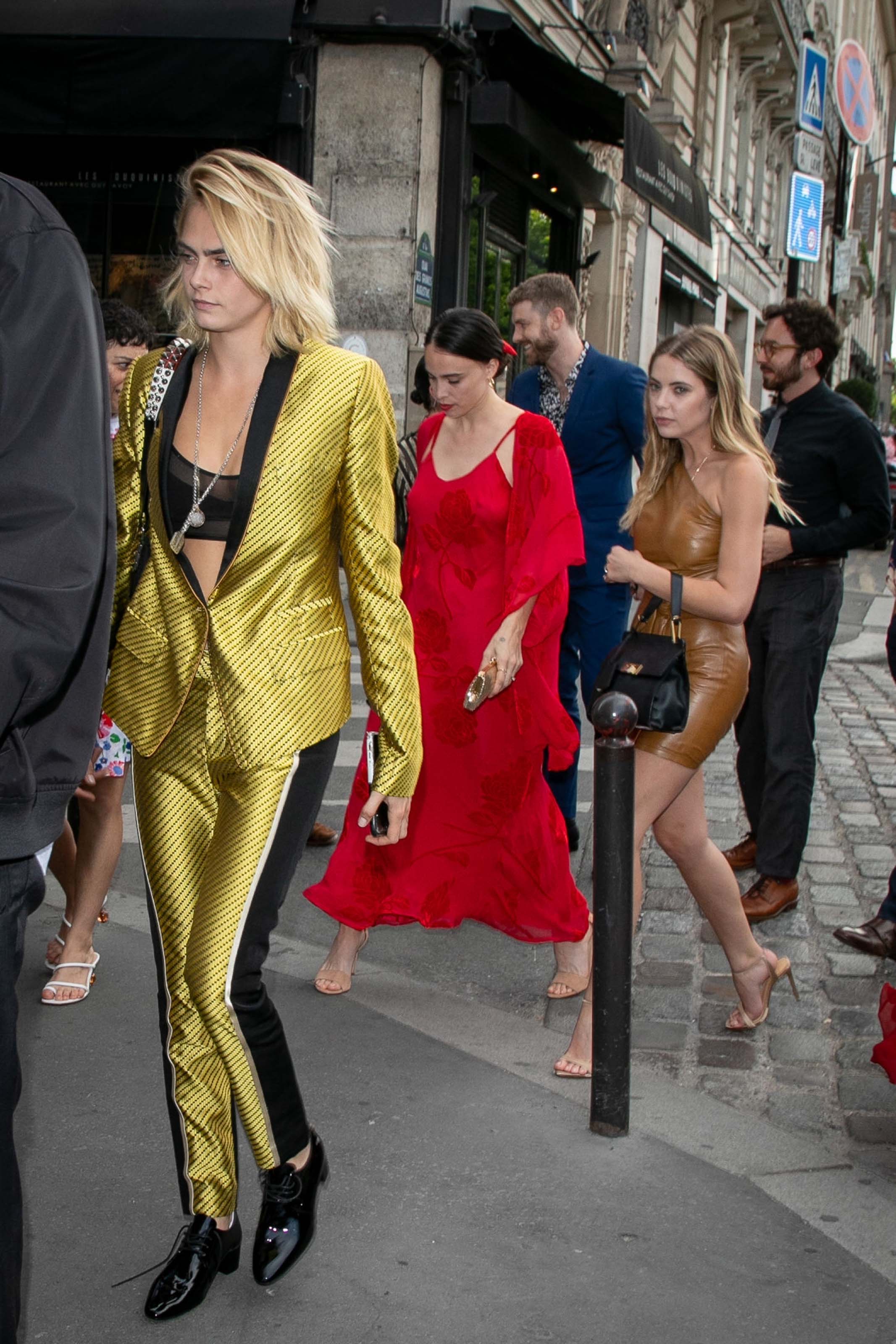 Ashley Benson arrives at the Laperouse restaurant