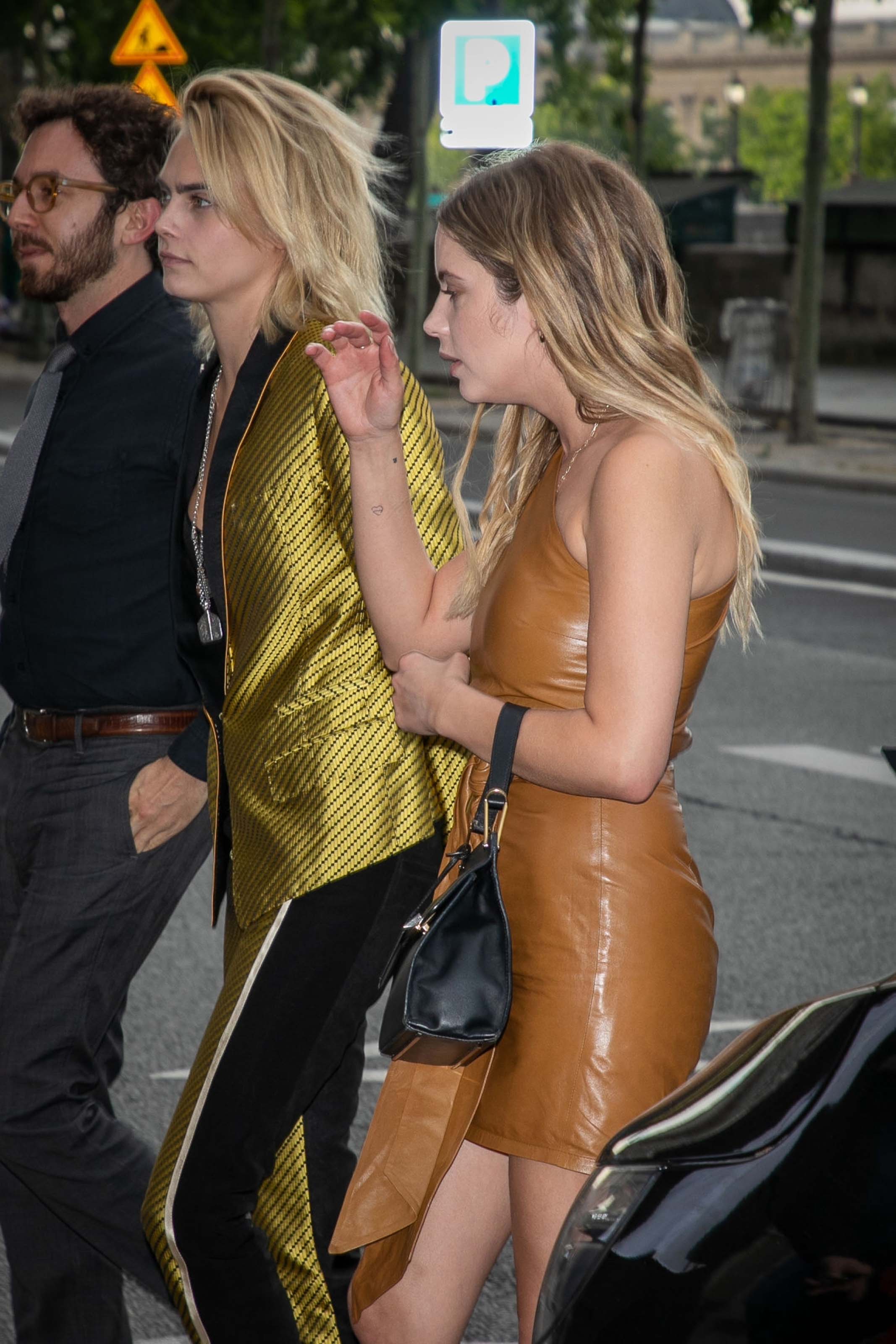 Ashley Benson arrives at the Laperouse restaurant