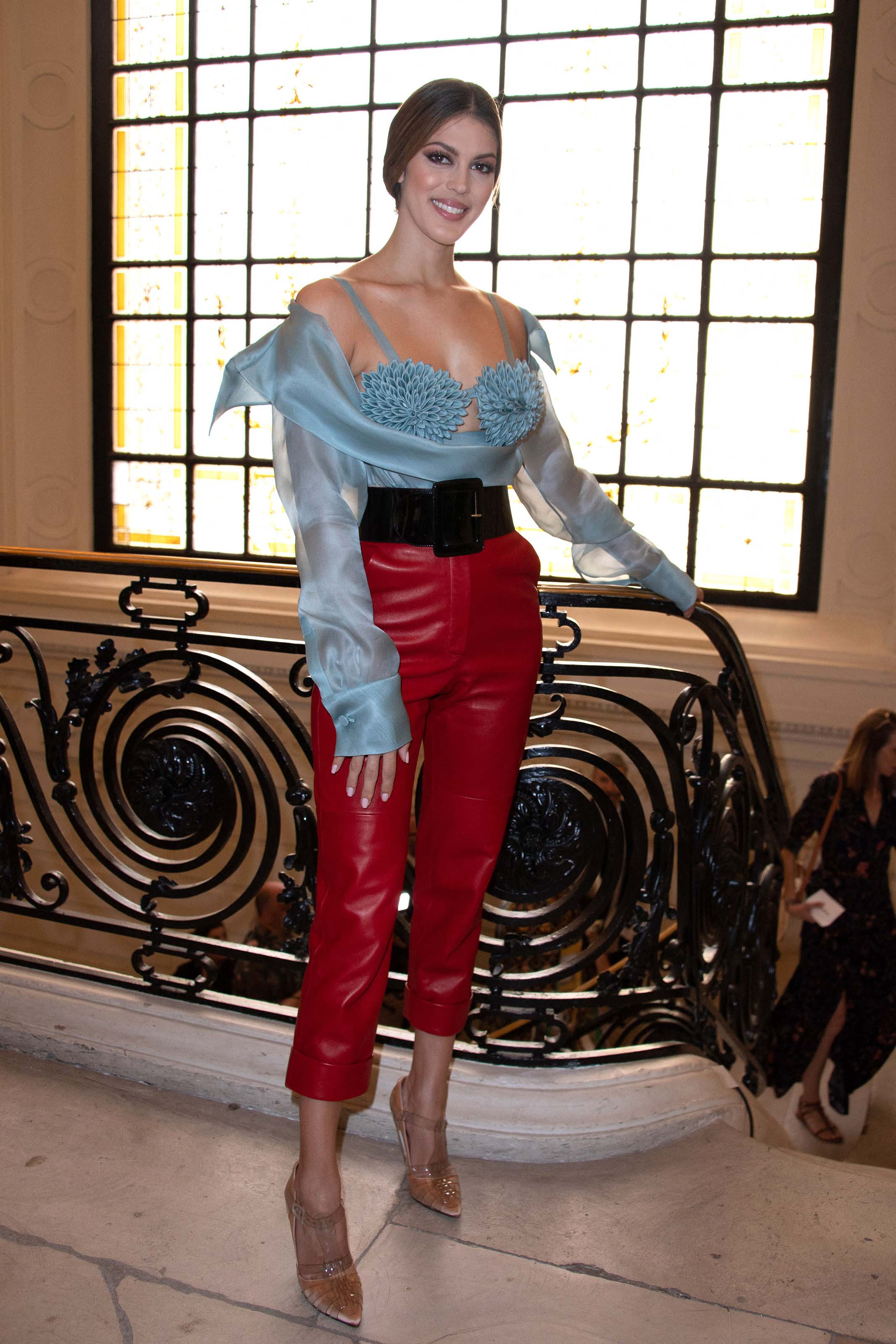 Iris Mittenaere attends Jean Paul Gaultier Haute Couture Fall/Winter