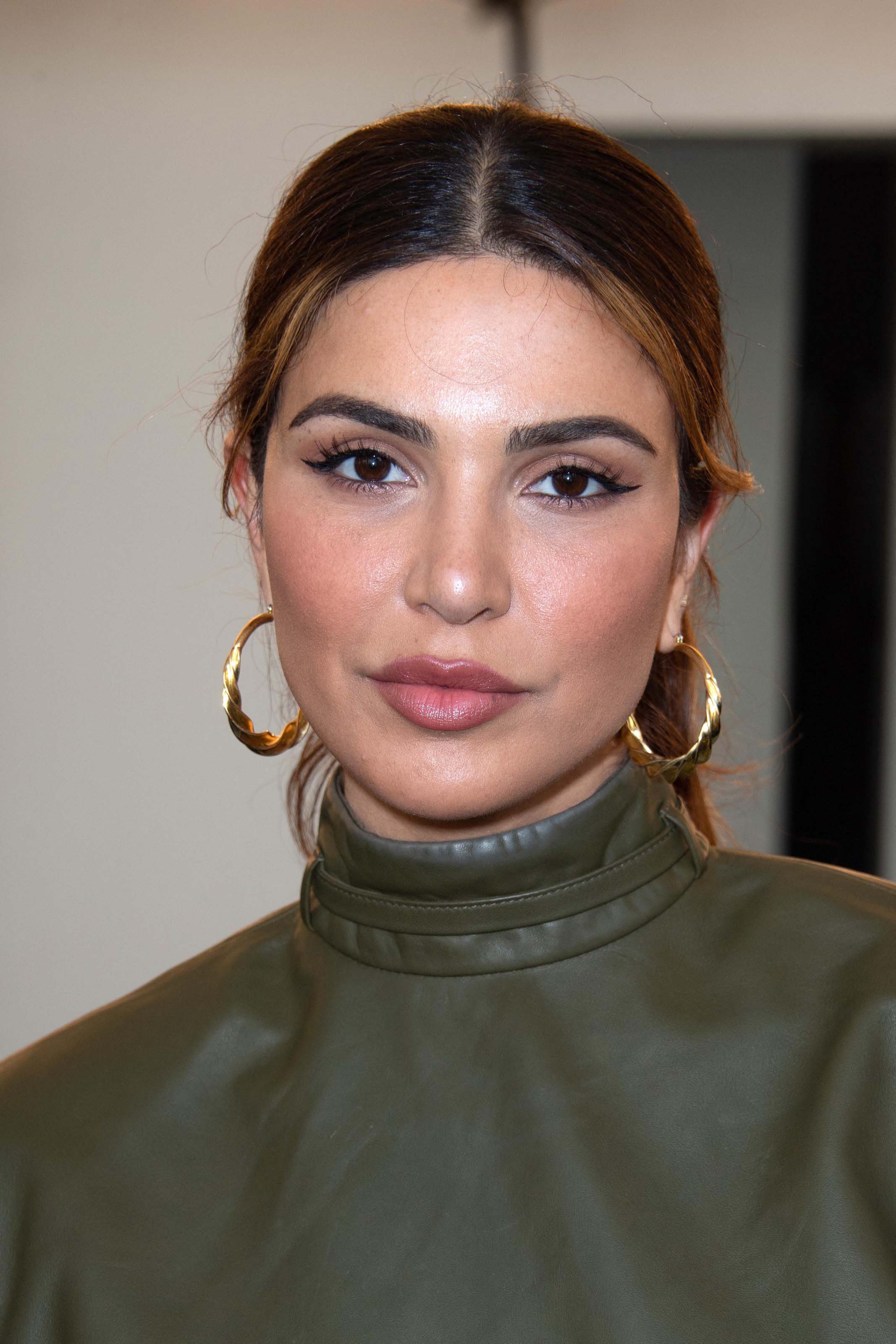 Negin Mirsalehi attends Acne Backstage During Paris Haute