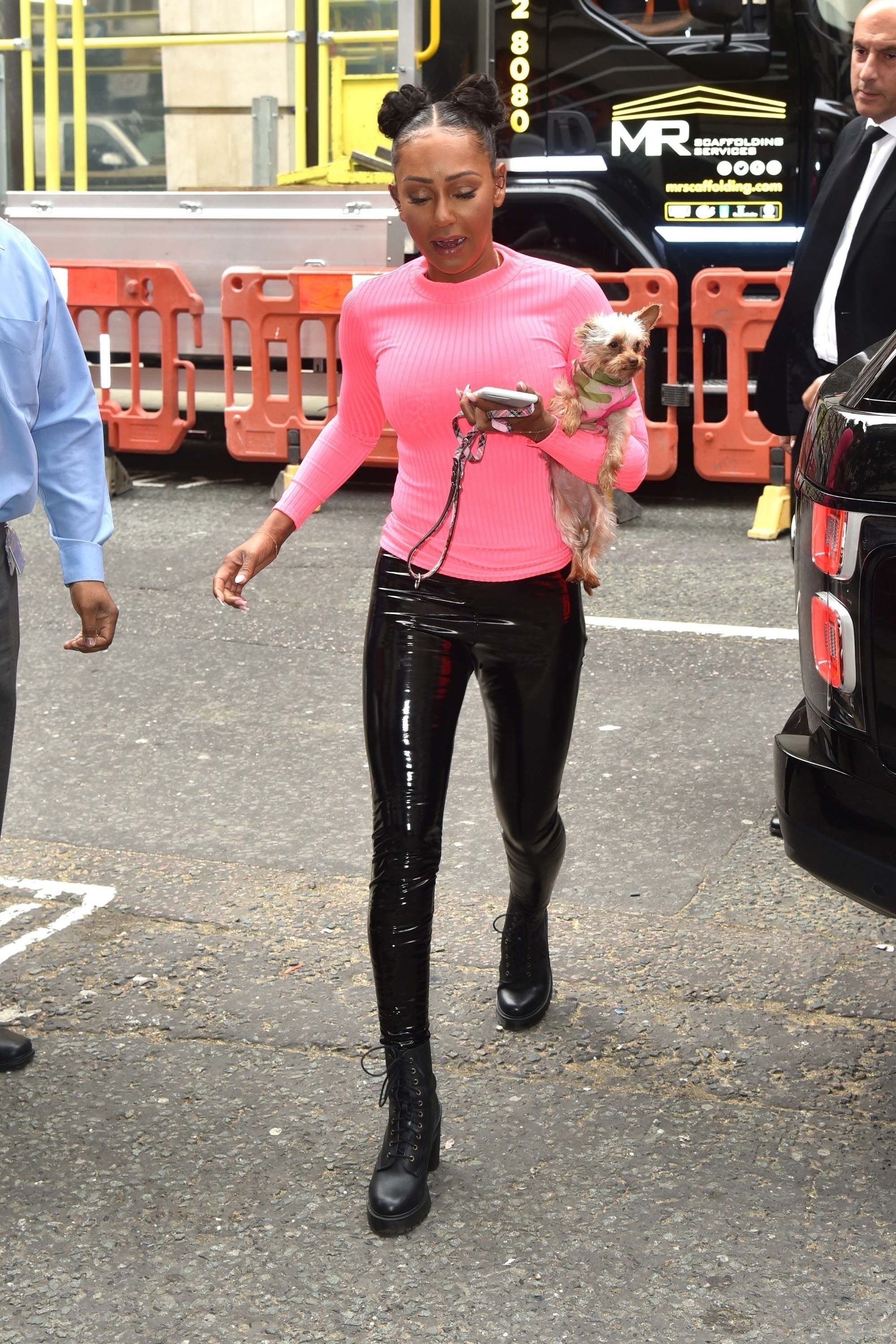 Melanie Brown seen at BBC Radio 2