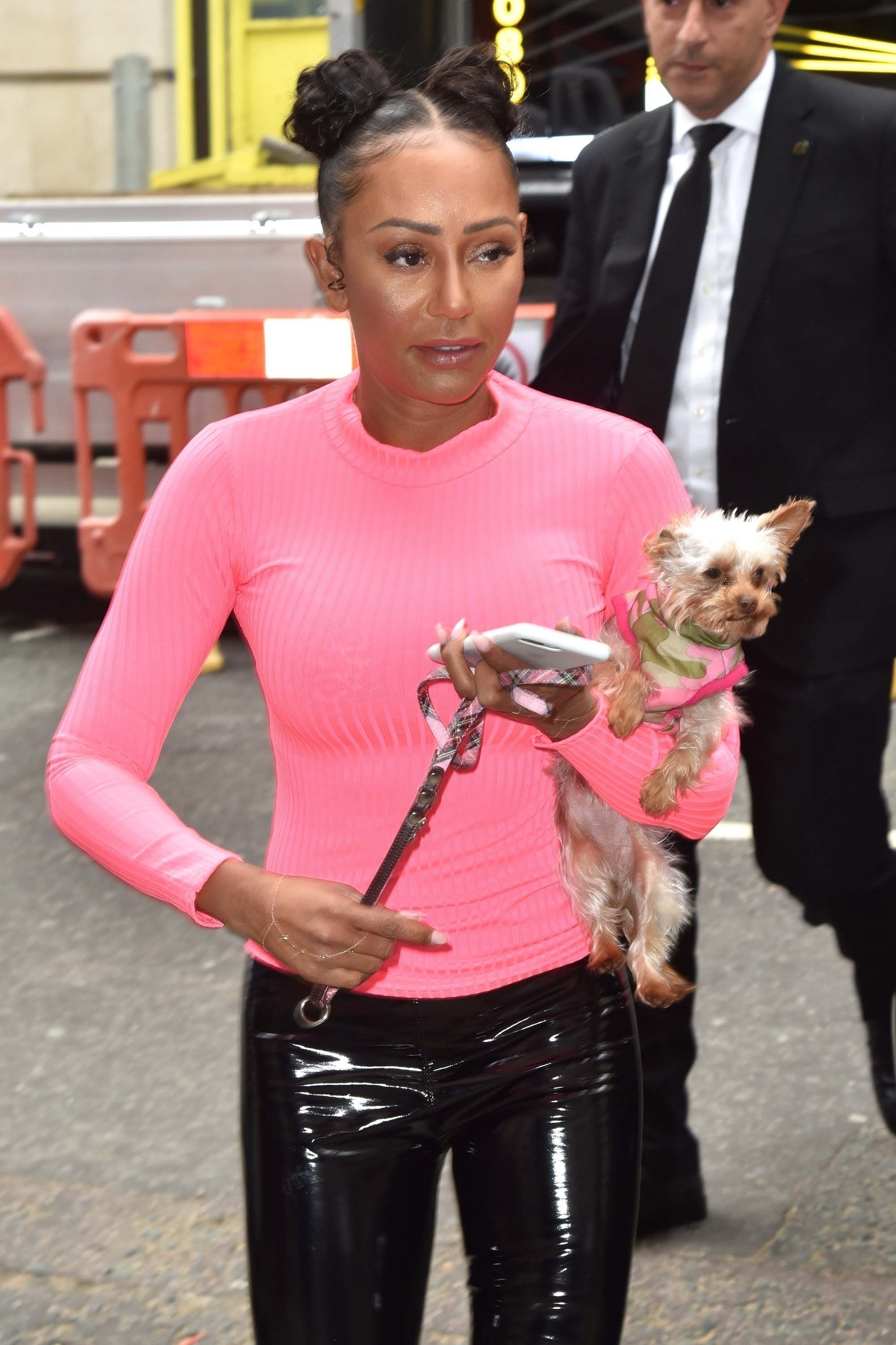 Melanie Brown seen at BBC Radio 2