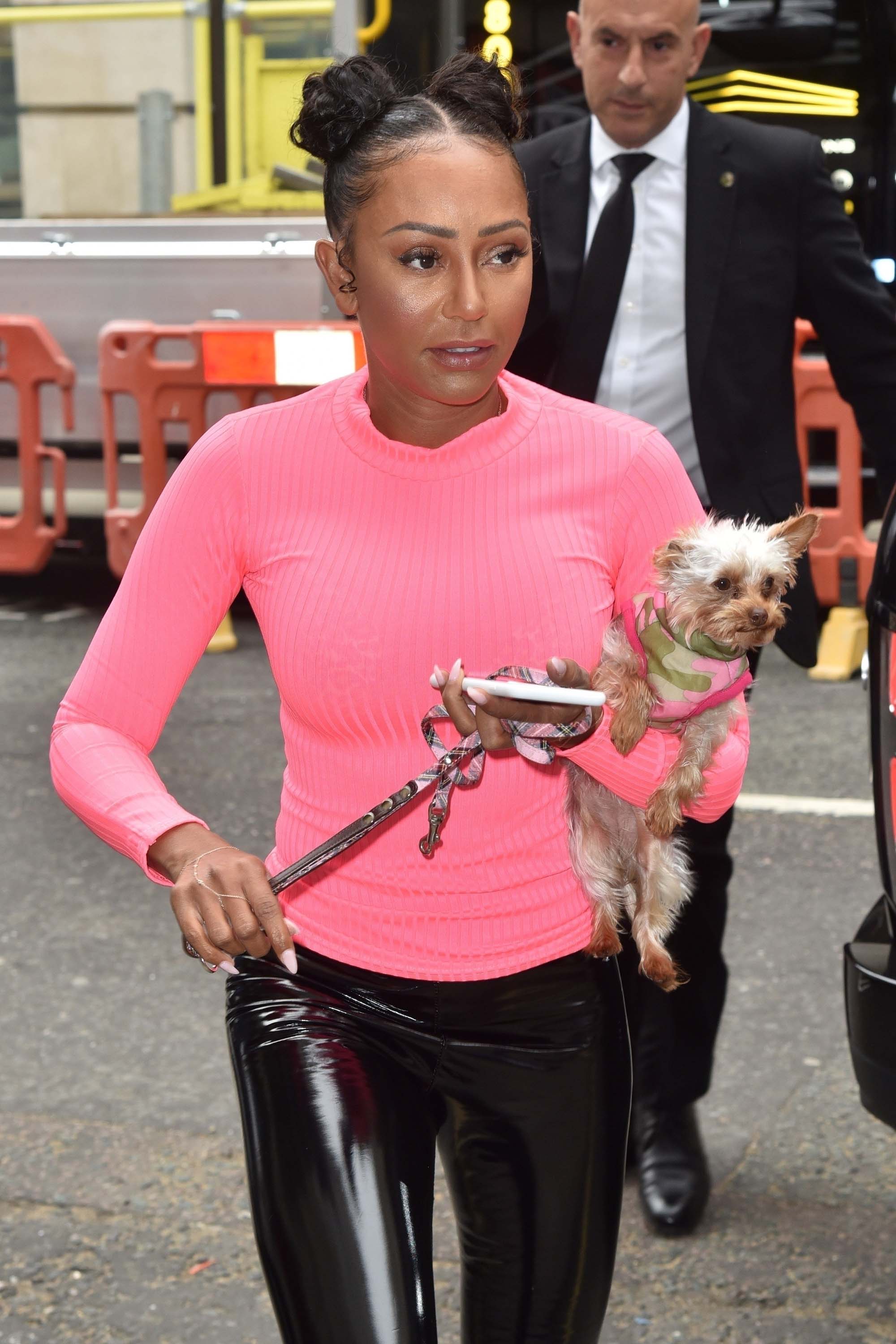 Melanie Brown seen at BBC Radio 2