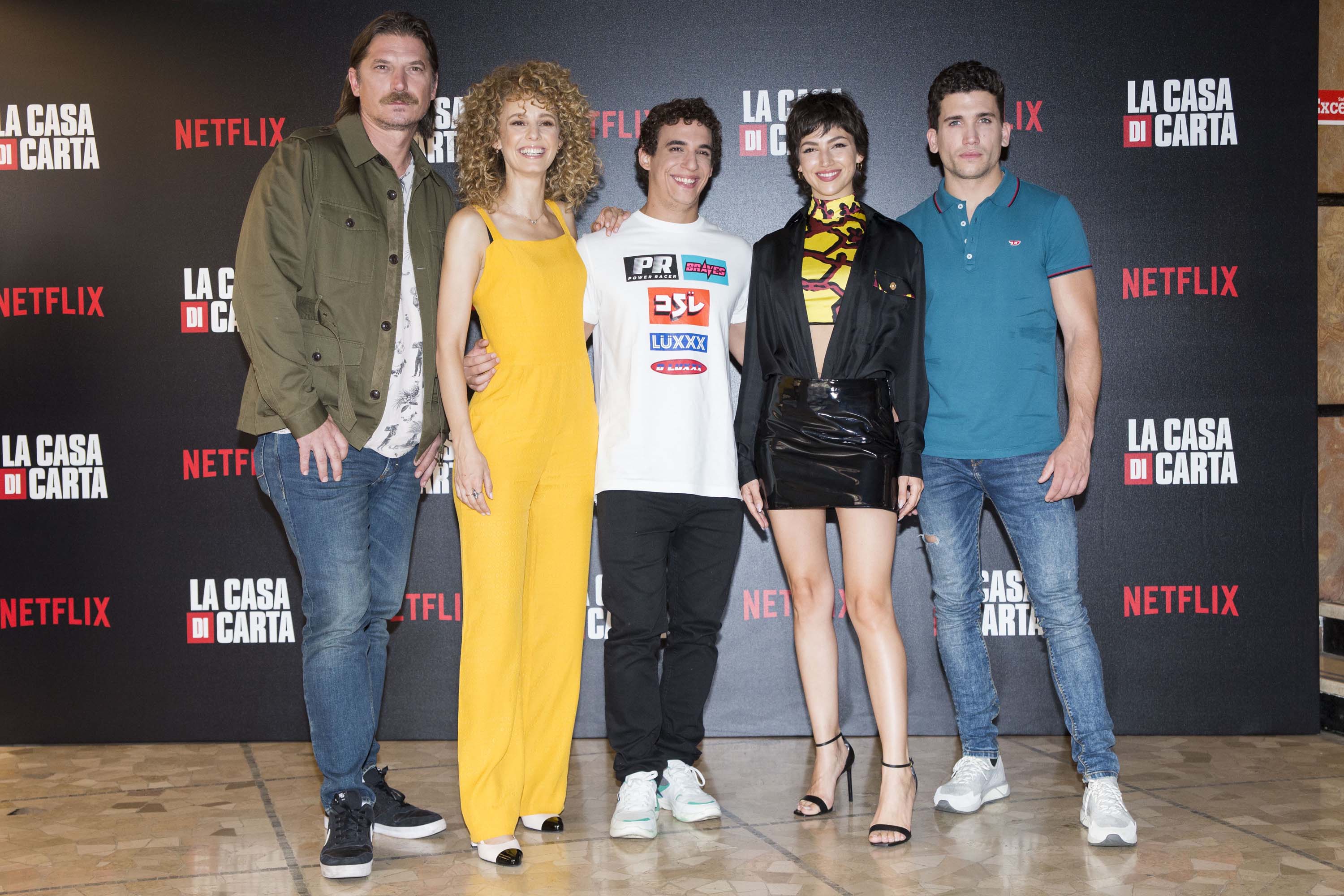 Ursula Corbero attends the photocall of the Netflix tv show “La Casa di Carta”