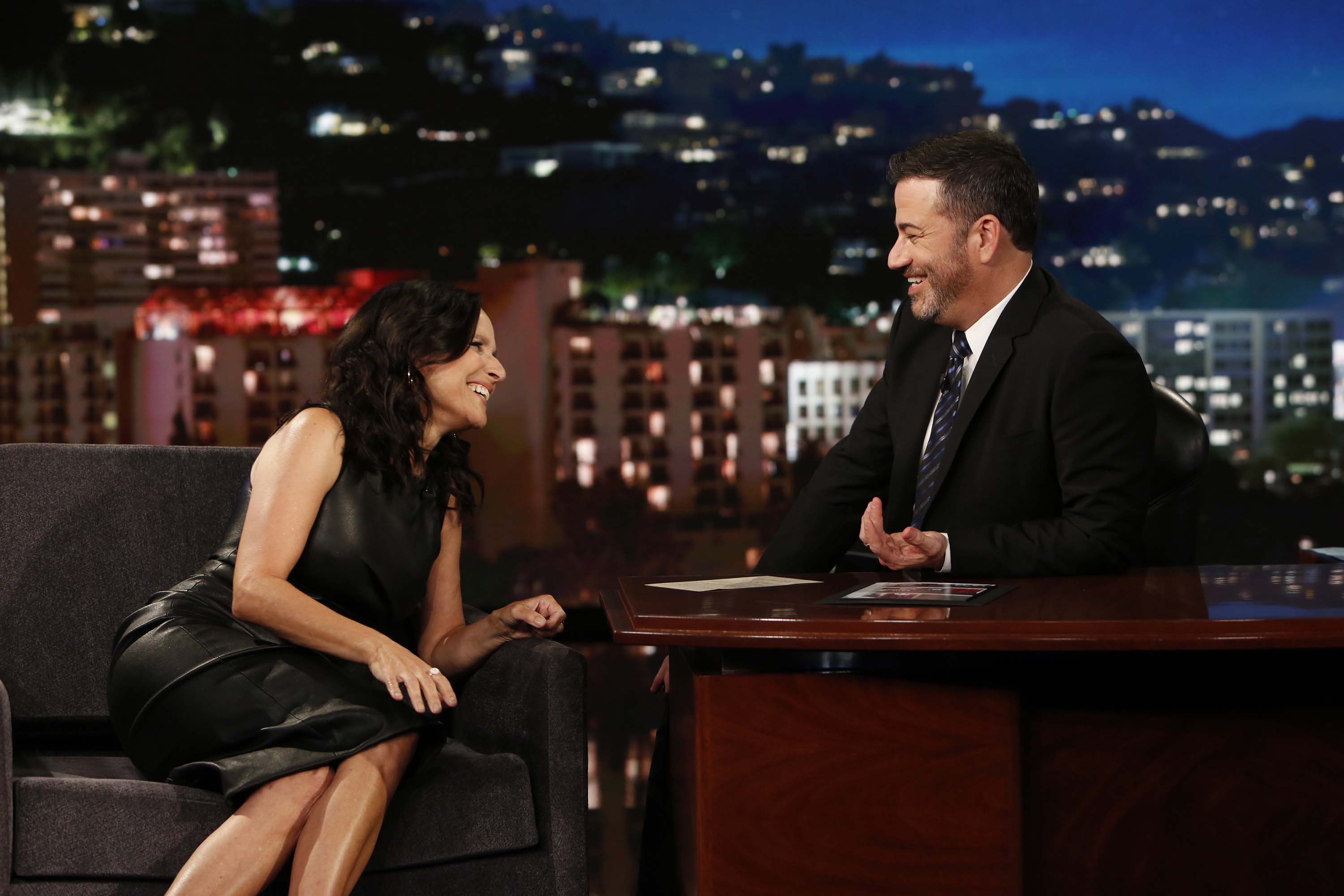 Julia Louis Dreyfus attends Jimmy Kimmel Live