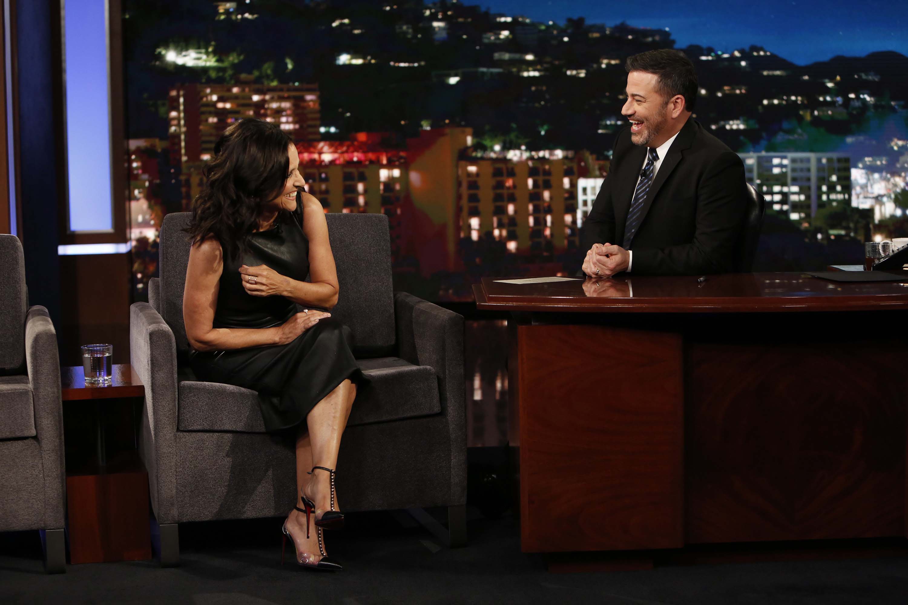 Julia Louis Dreyfus attends Jimmy Kimmel Live