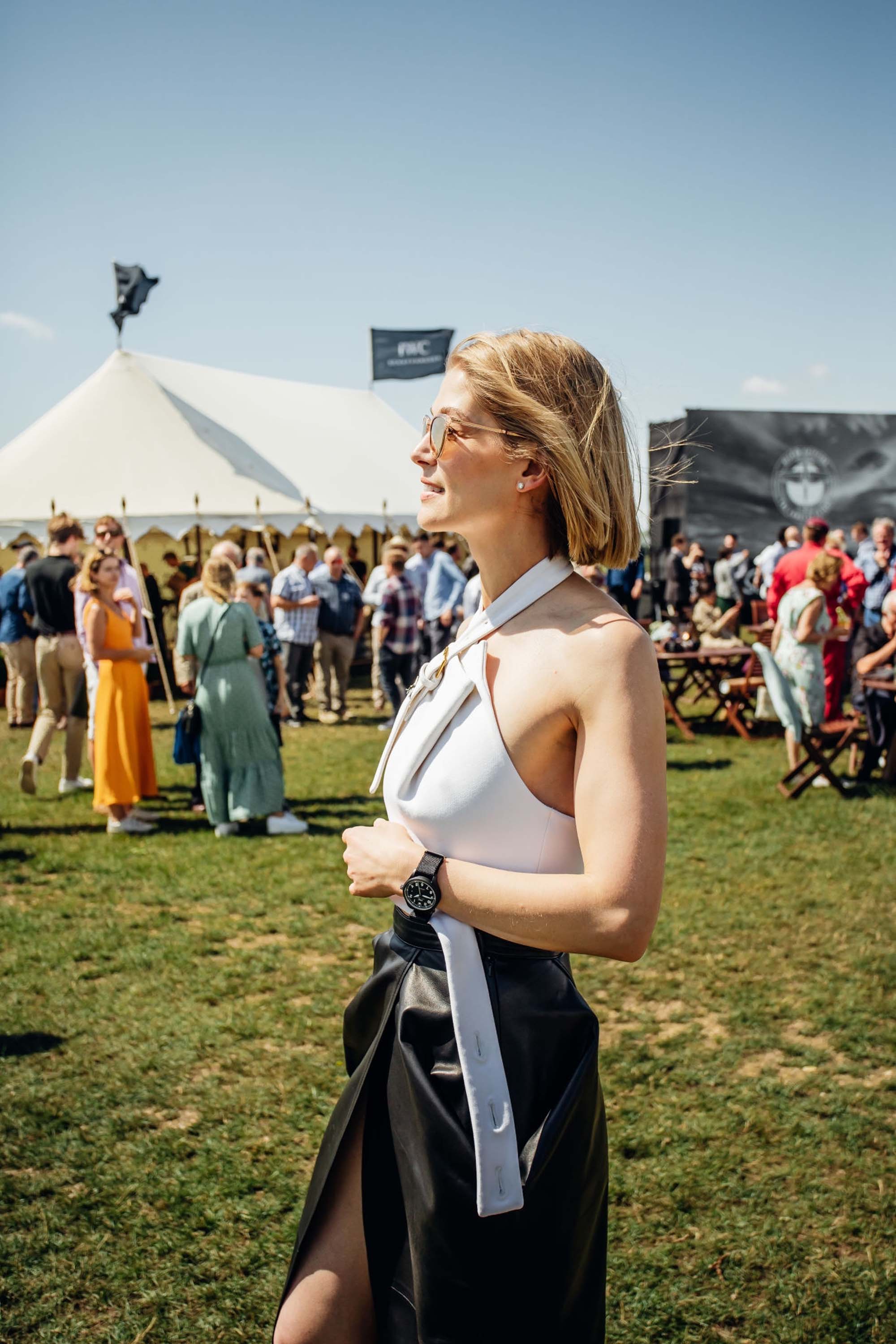 Rosamund Pike attends Celebration of the official start of the Silver Spitfire