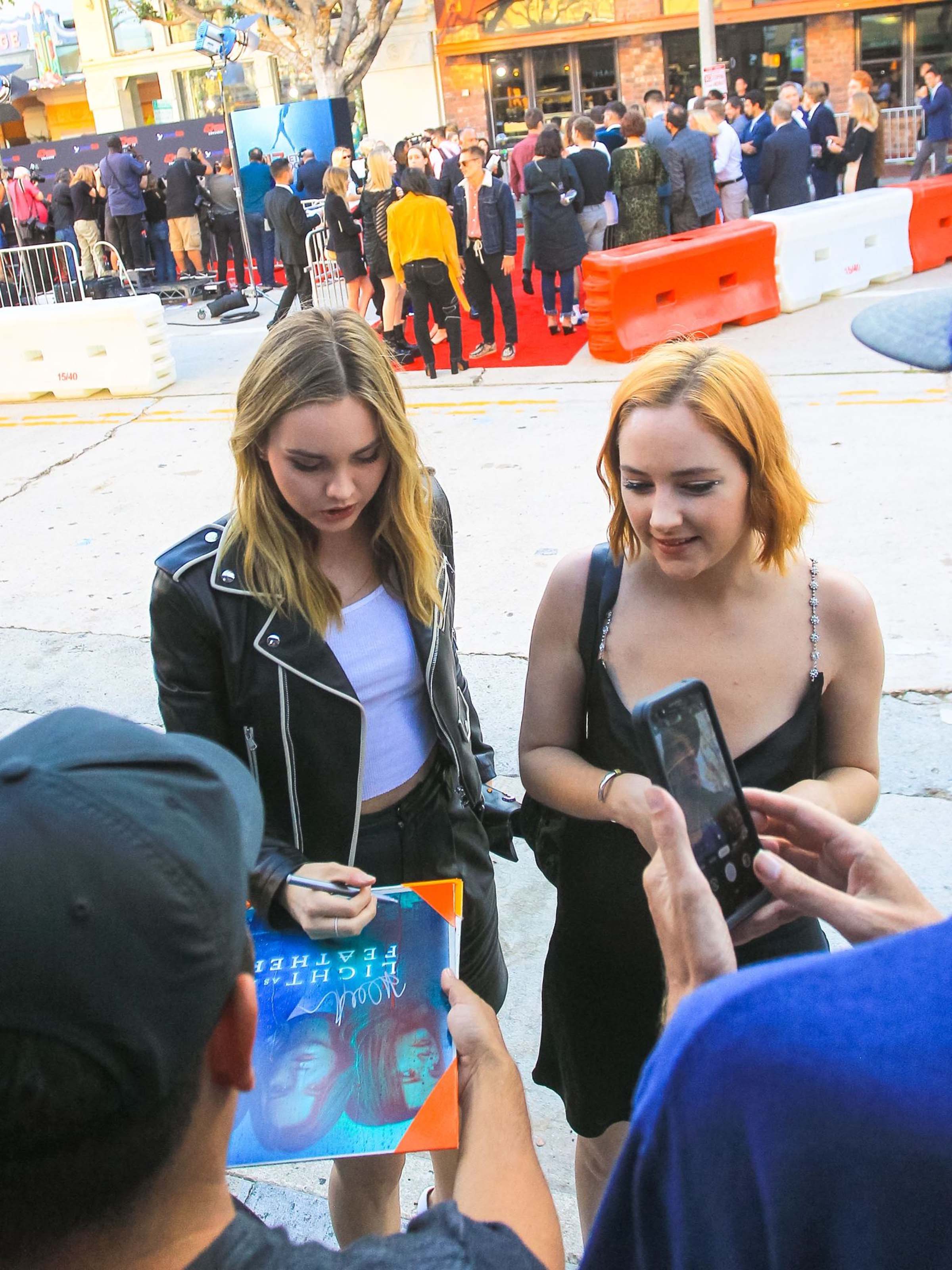 Liana Liberato & Haley Ramm attend 47 Meters Down