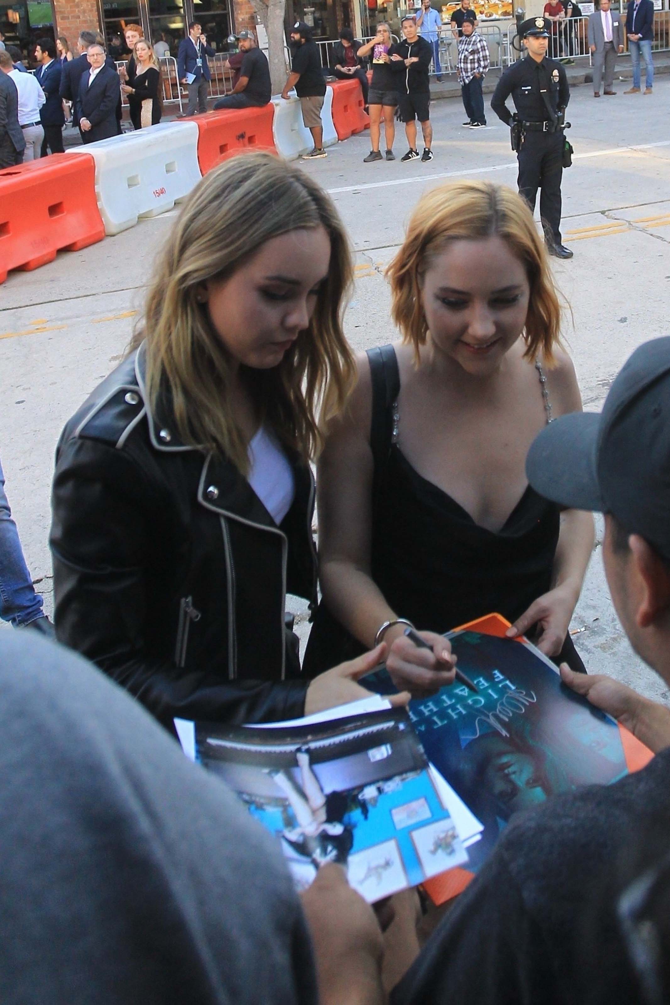 Liana Liberato & Haley Ramm attend 47 Meters Down