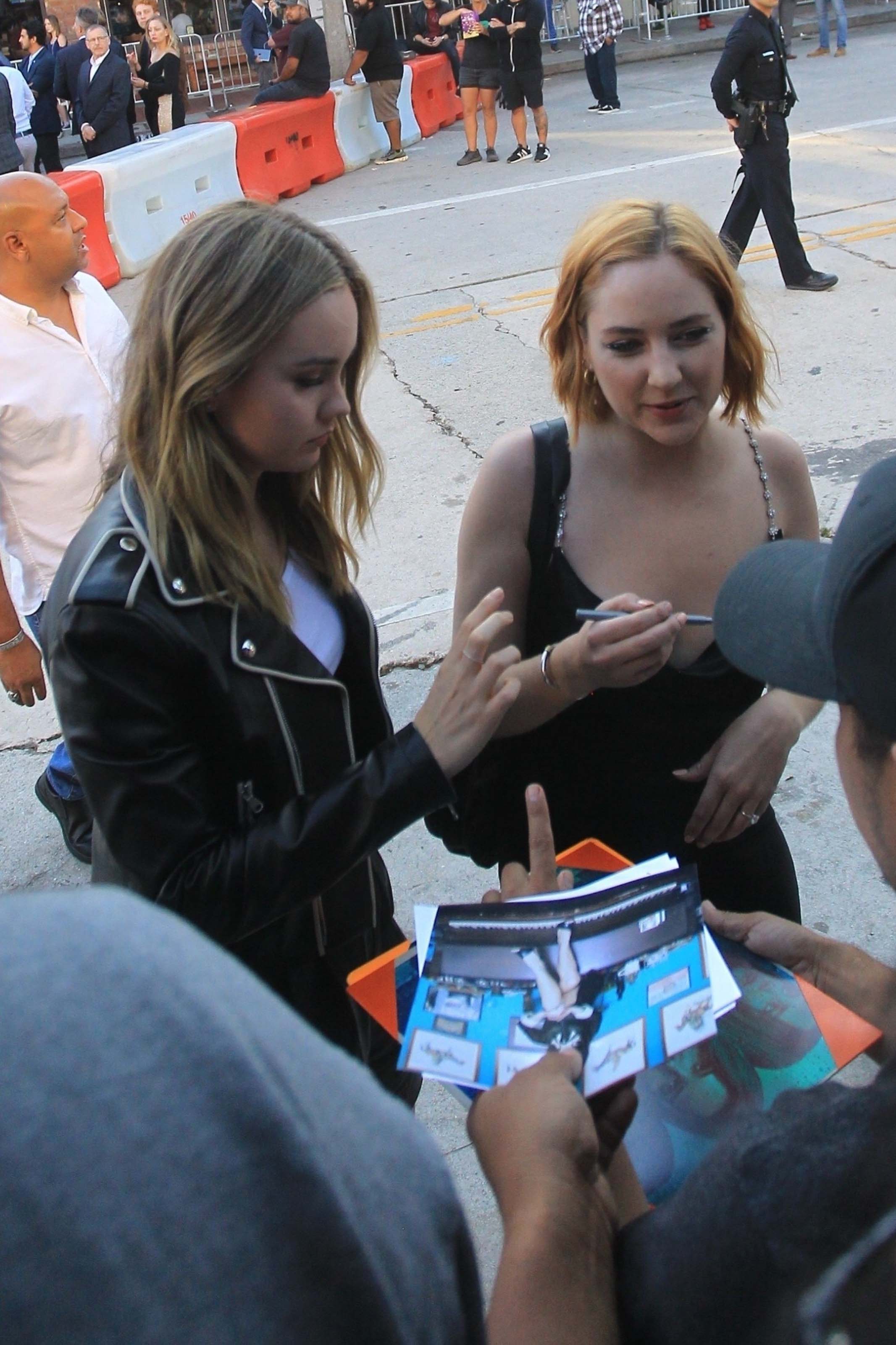 Liana Liberato & Haley Ramm attend 47 Meters Down