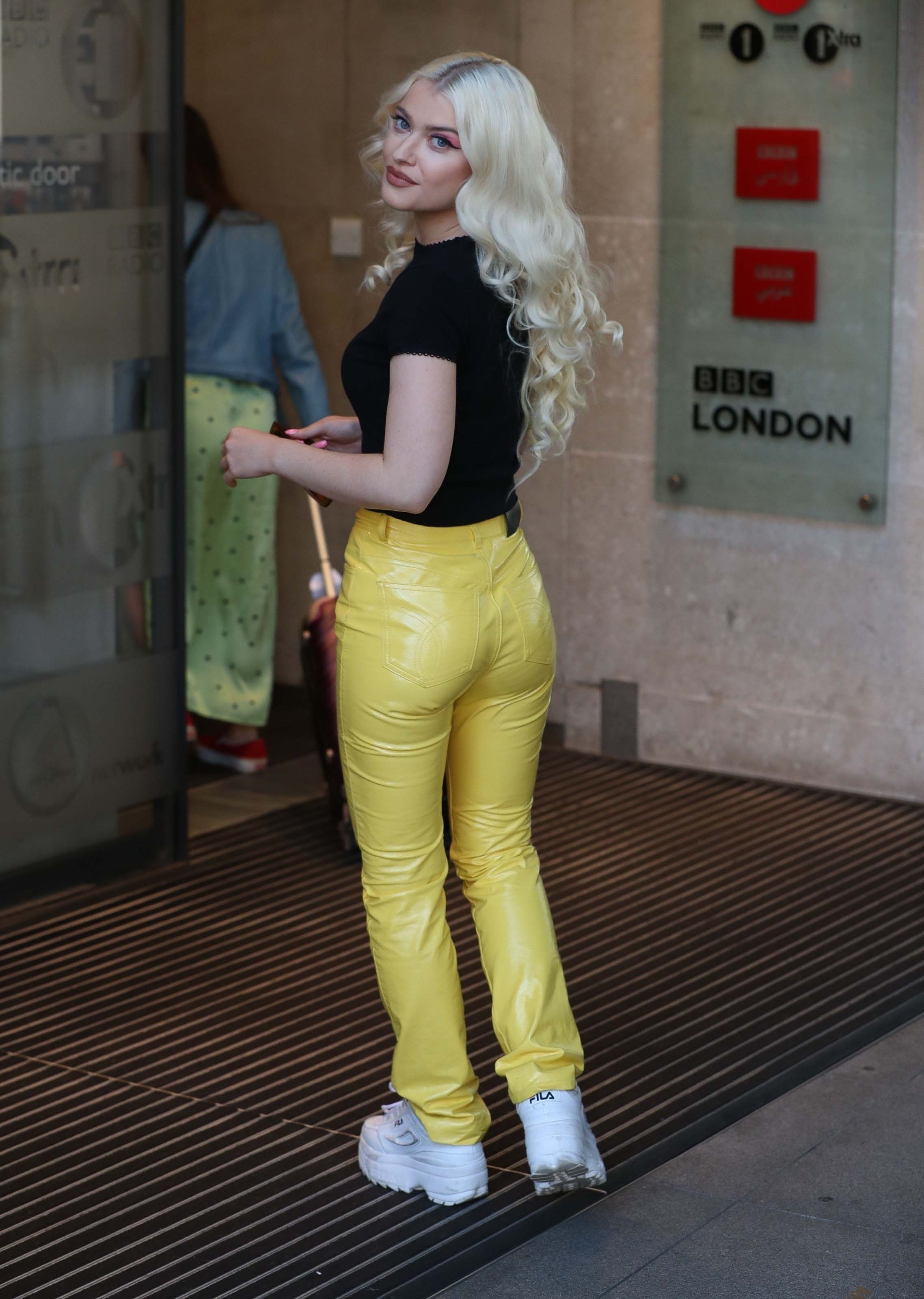 Alice Chater arriving at CBeebies TV show