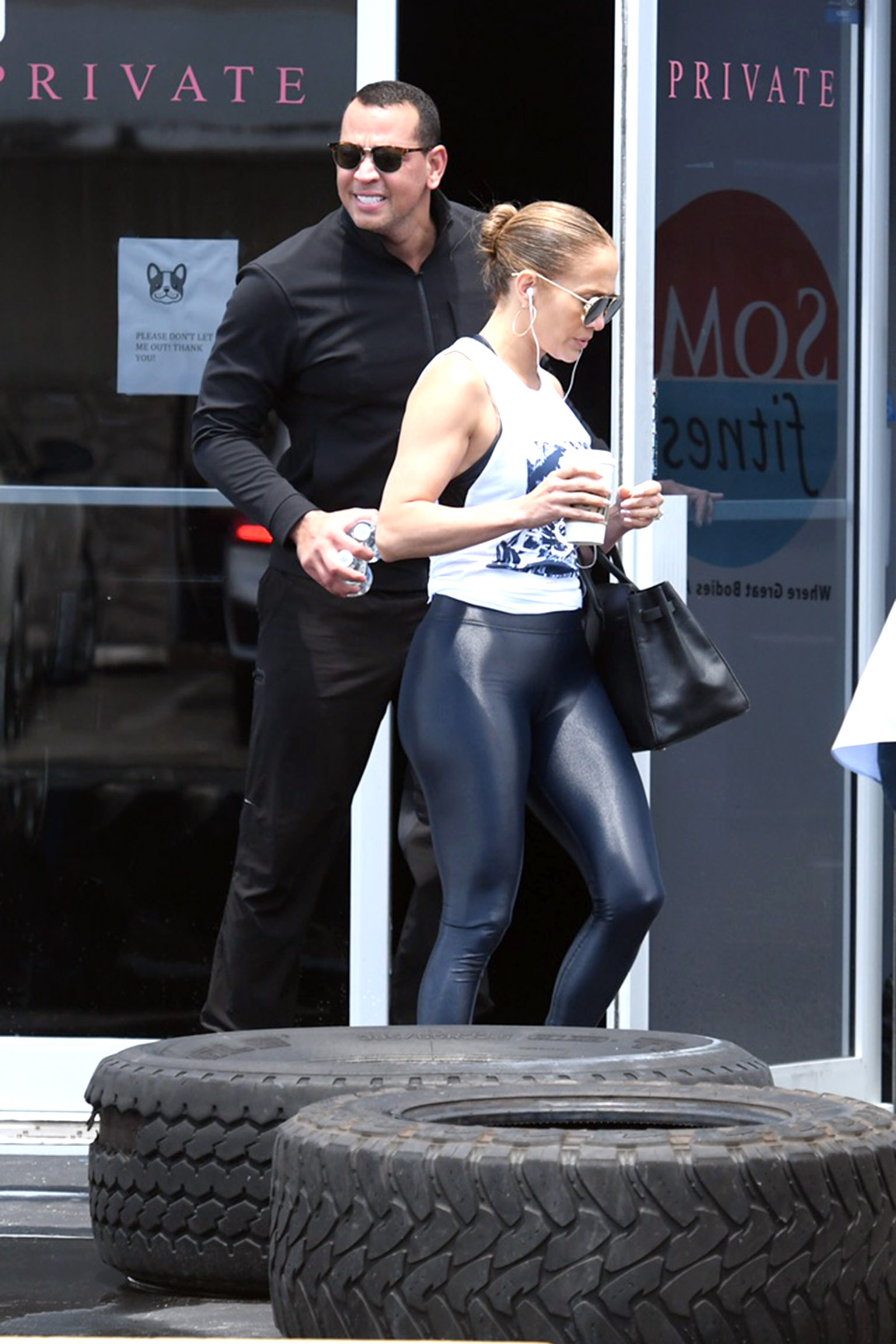 Jennifer Lopez at Somi fitness