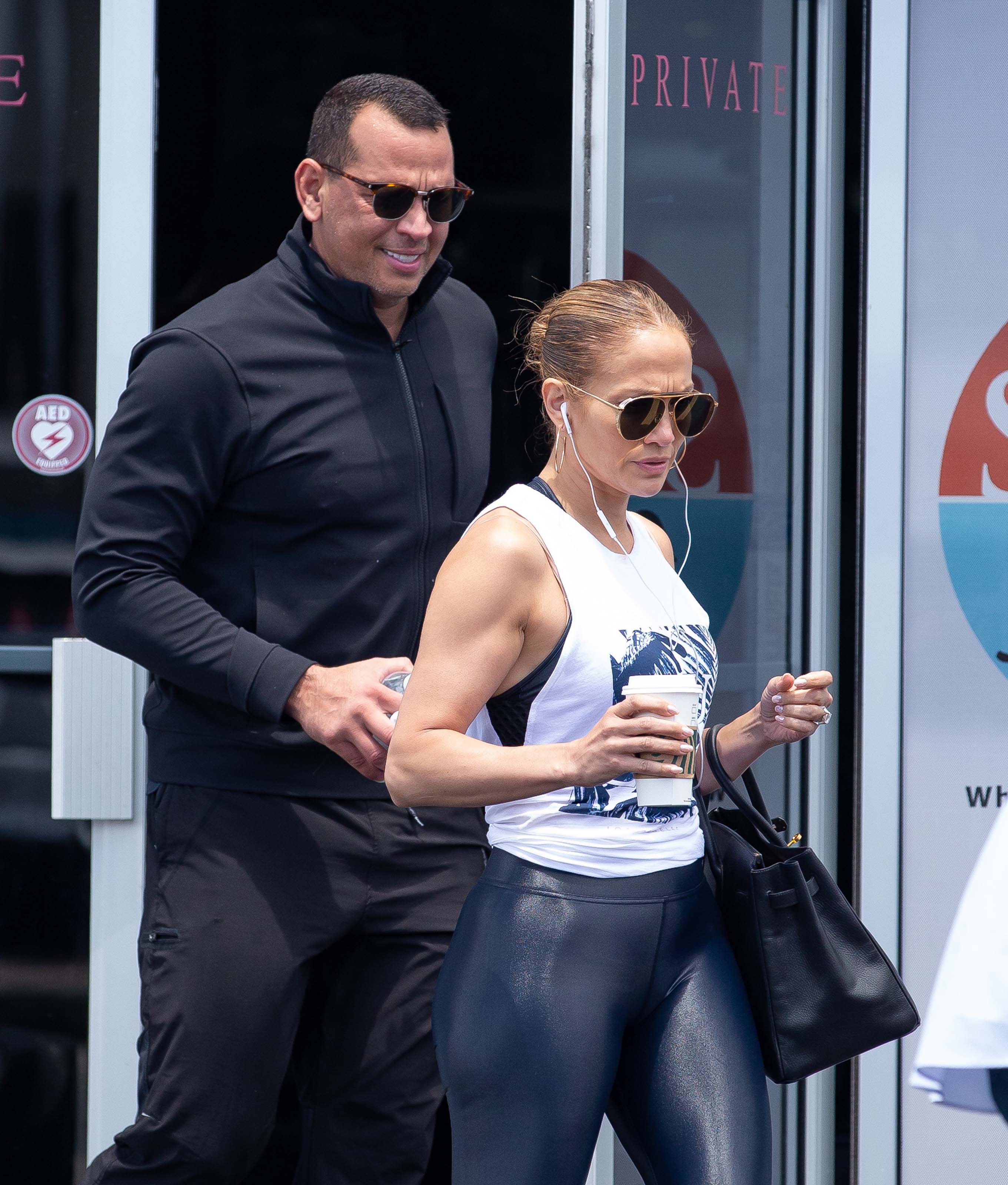 Jennifer Lopez at Somi fitness
