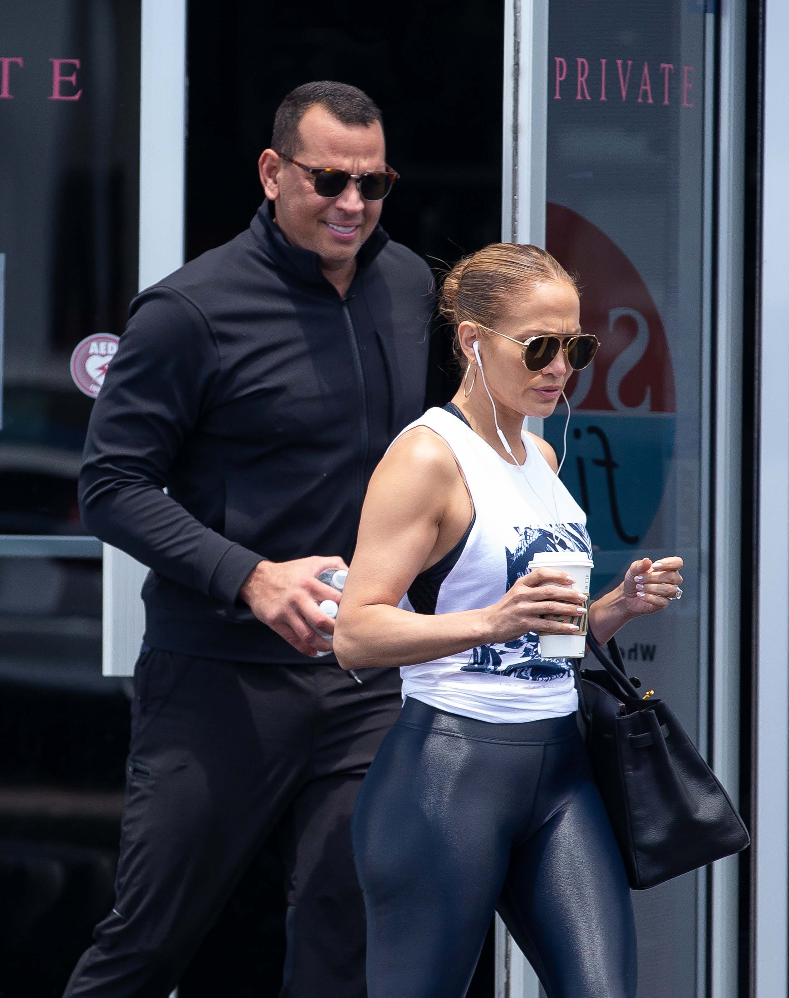 Jennifer Lopez at Somi fitness