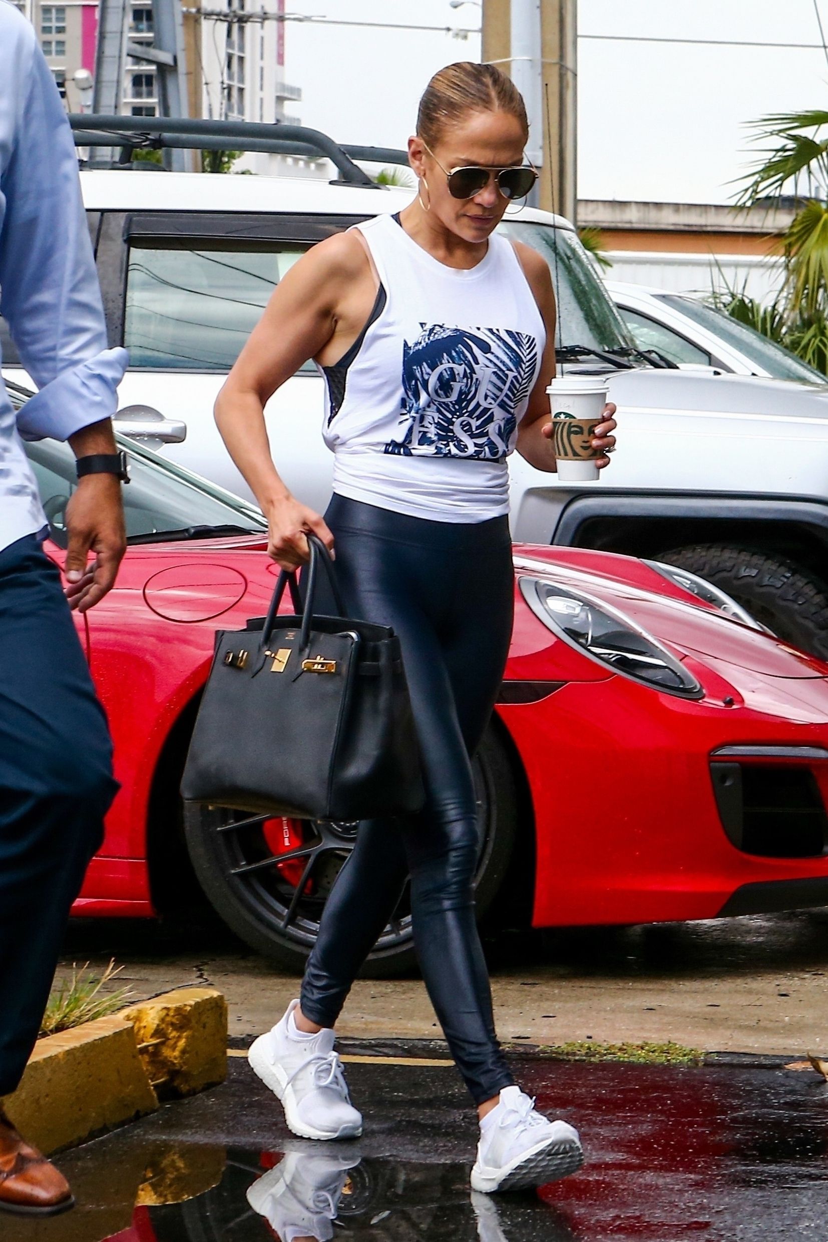 Jennifer Lopez at Somi fitness