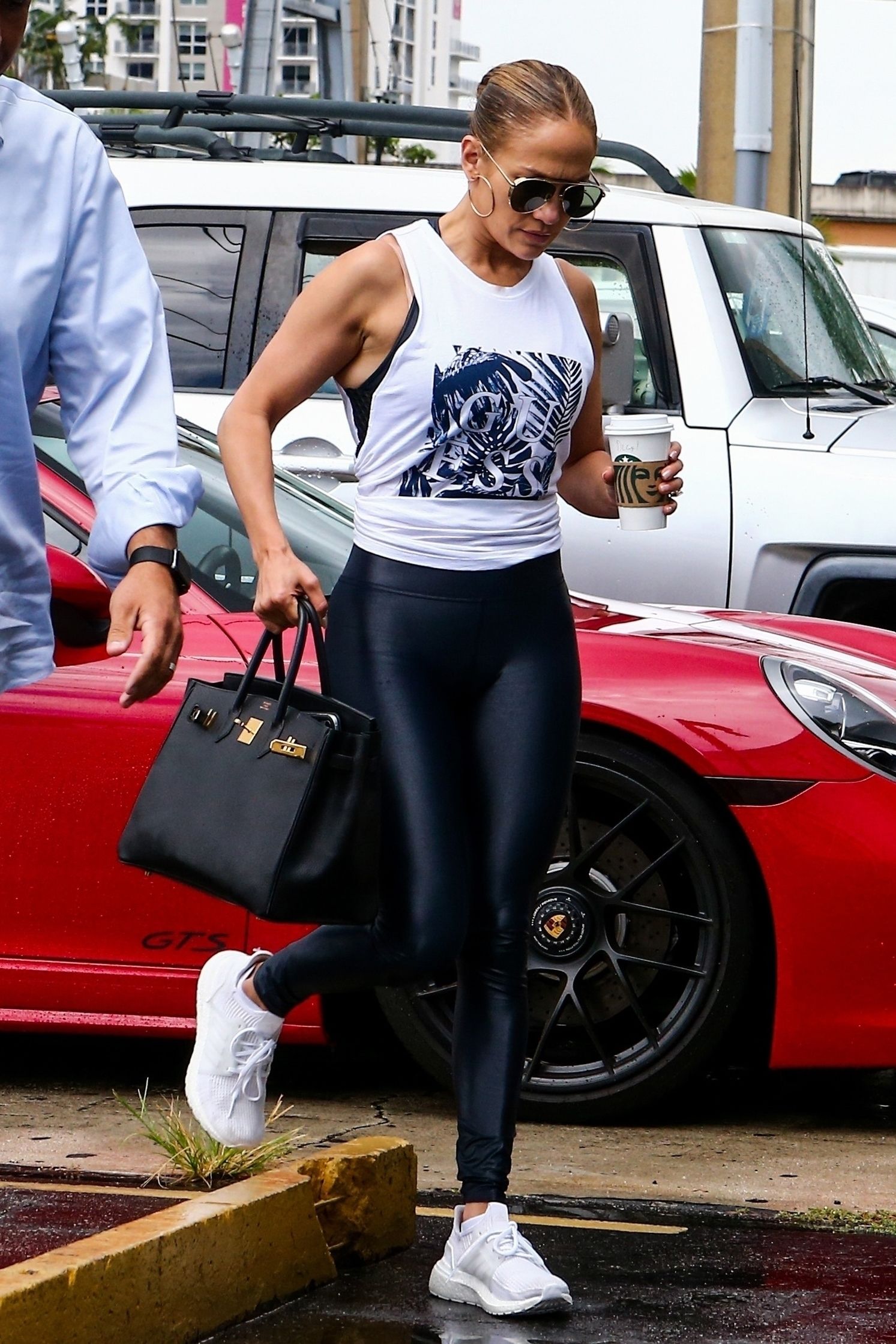 Jennifer Lopez at Somi fitness