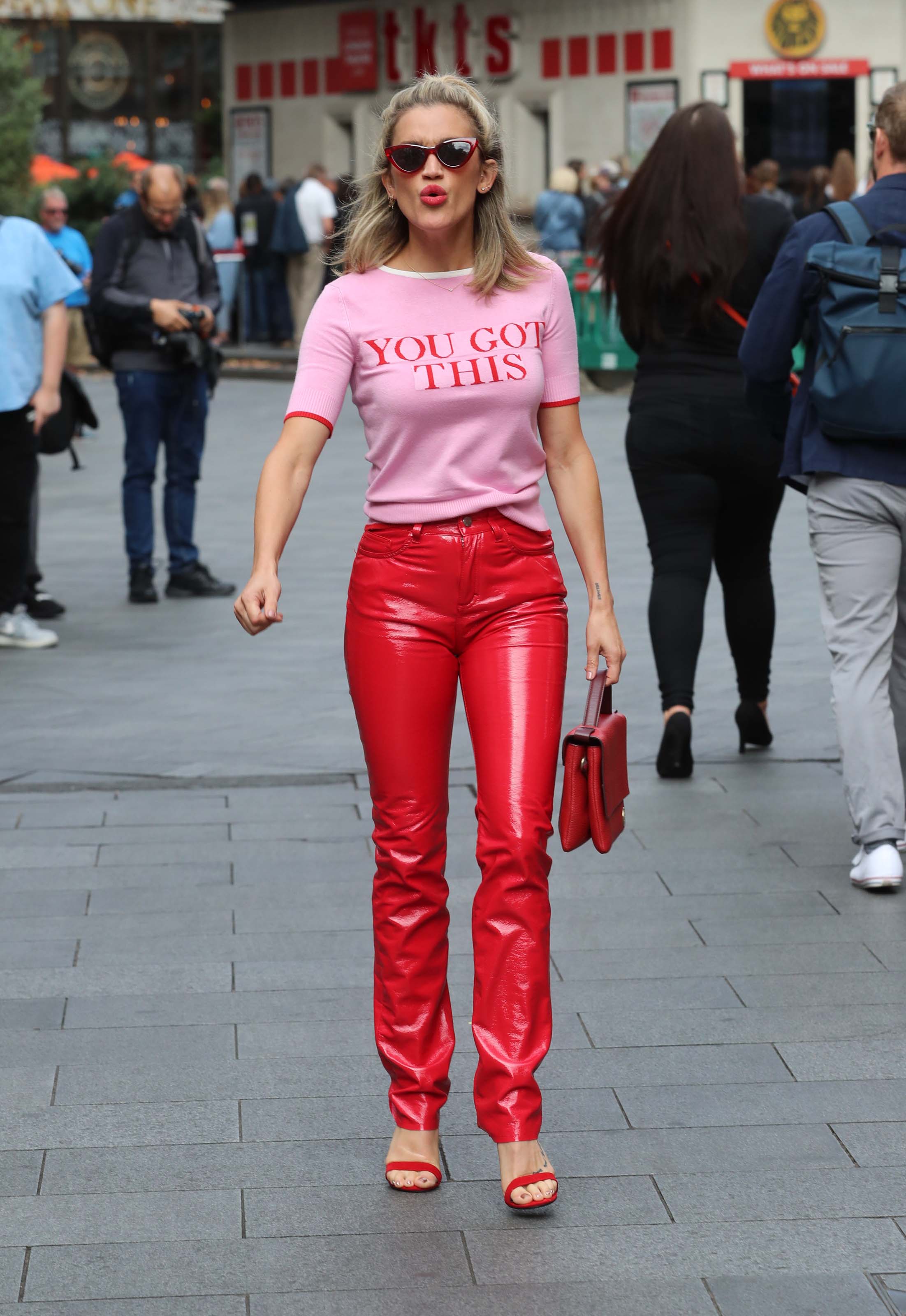 Ashley Roberts attends Heart Radio