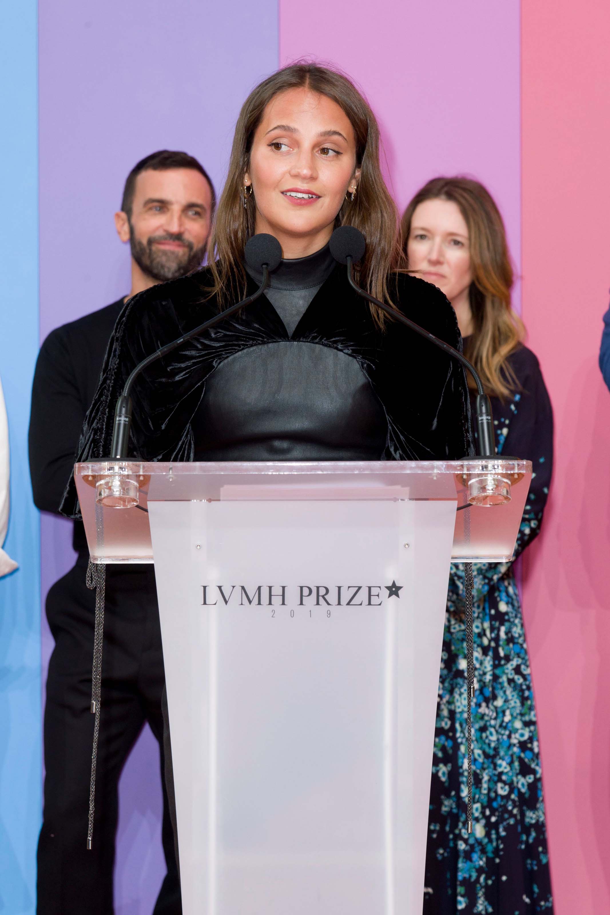 Alicia Vikander attends LVMH Young Fashion Designer Prize