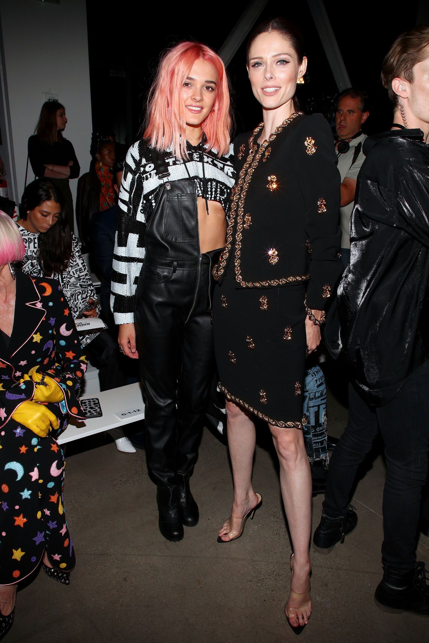 Charlotte Lawrence attends Jeremy Scott front row