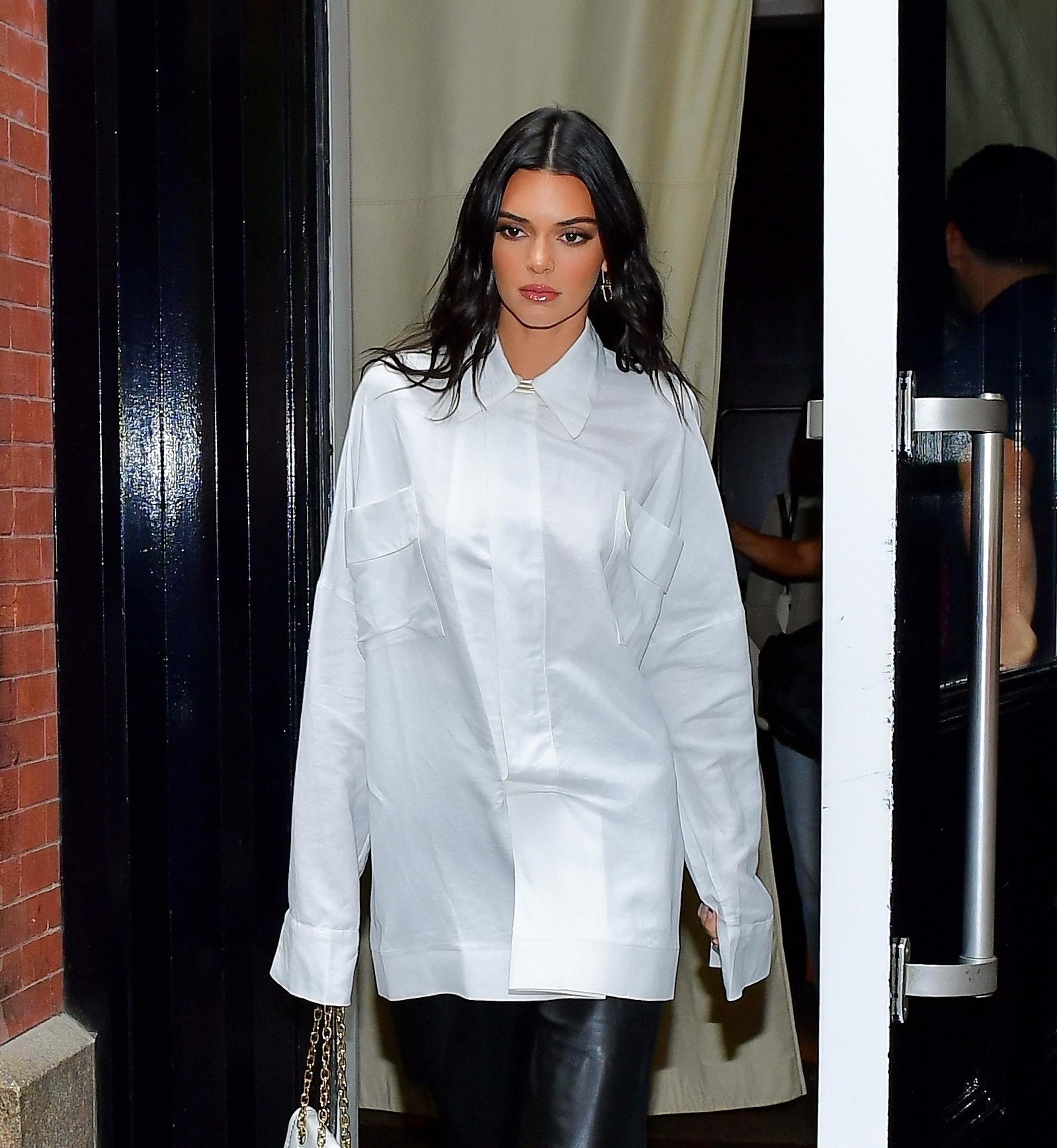 Kendall Jenner outside her hotel in NYC