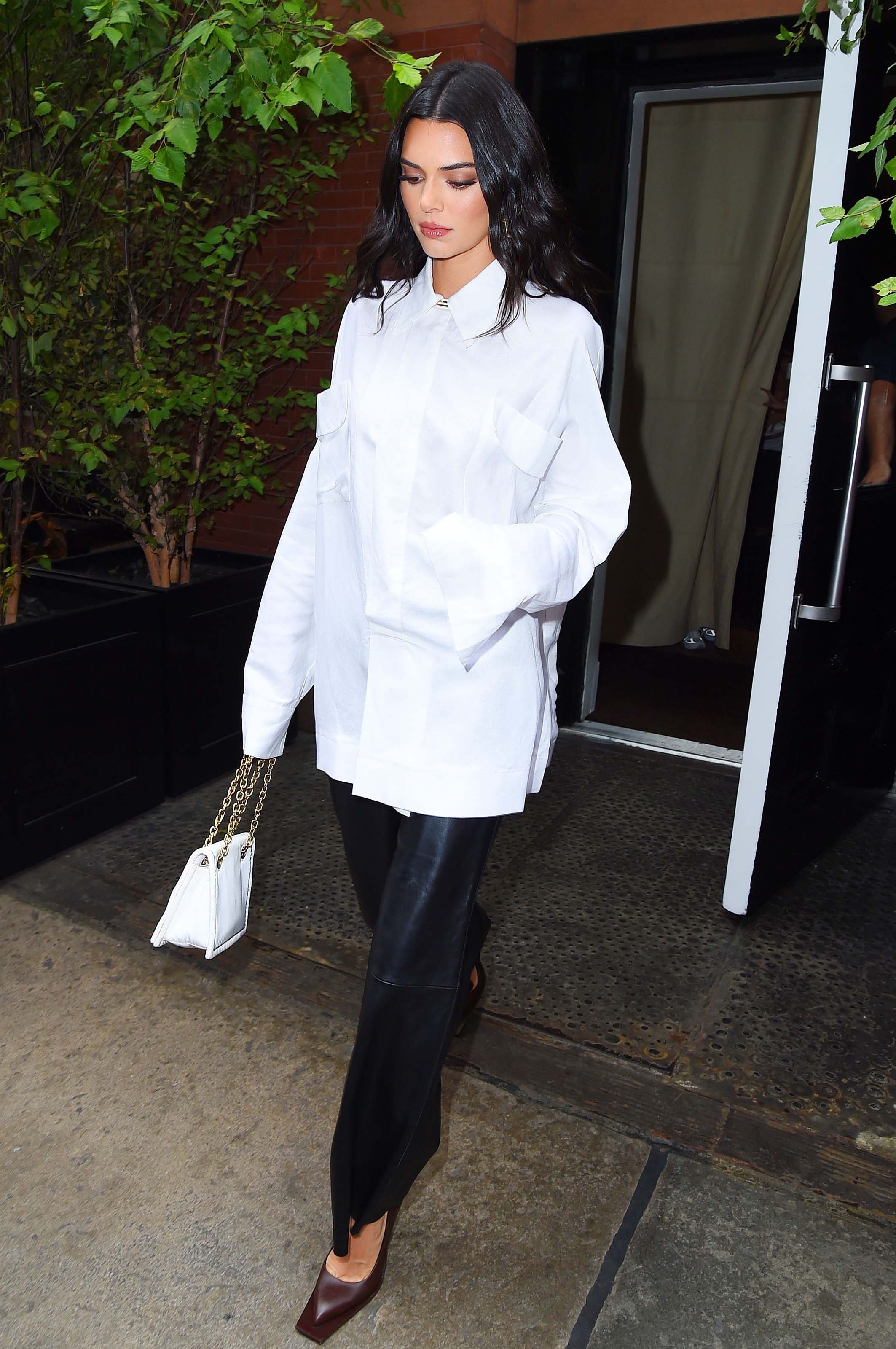 Kendall Jenner outside her hotel in NYC