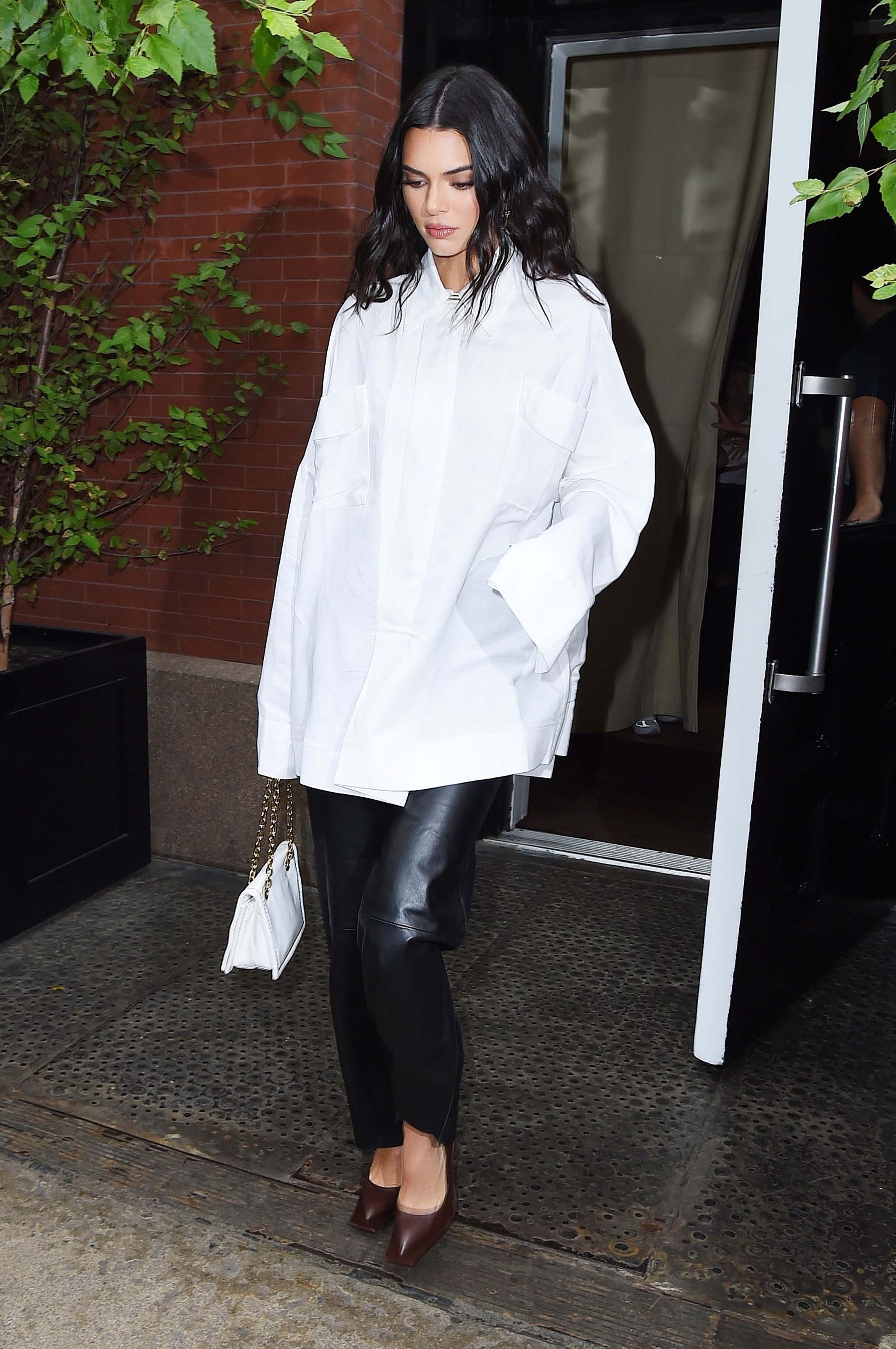 Kendall Jenner outside her hotel in NYC