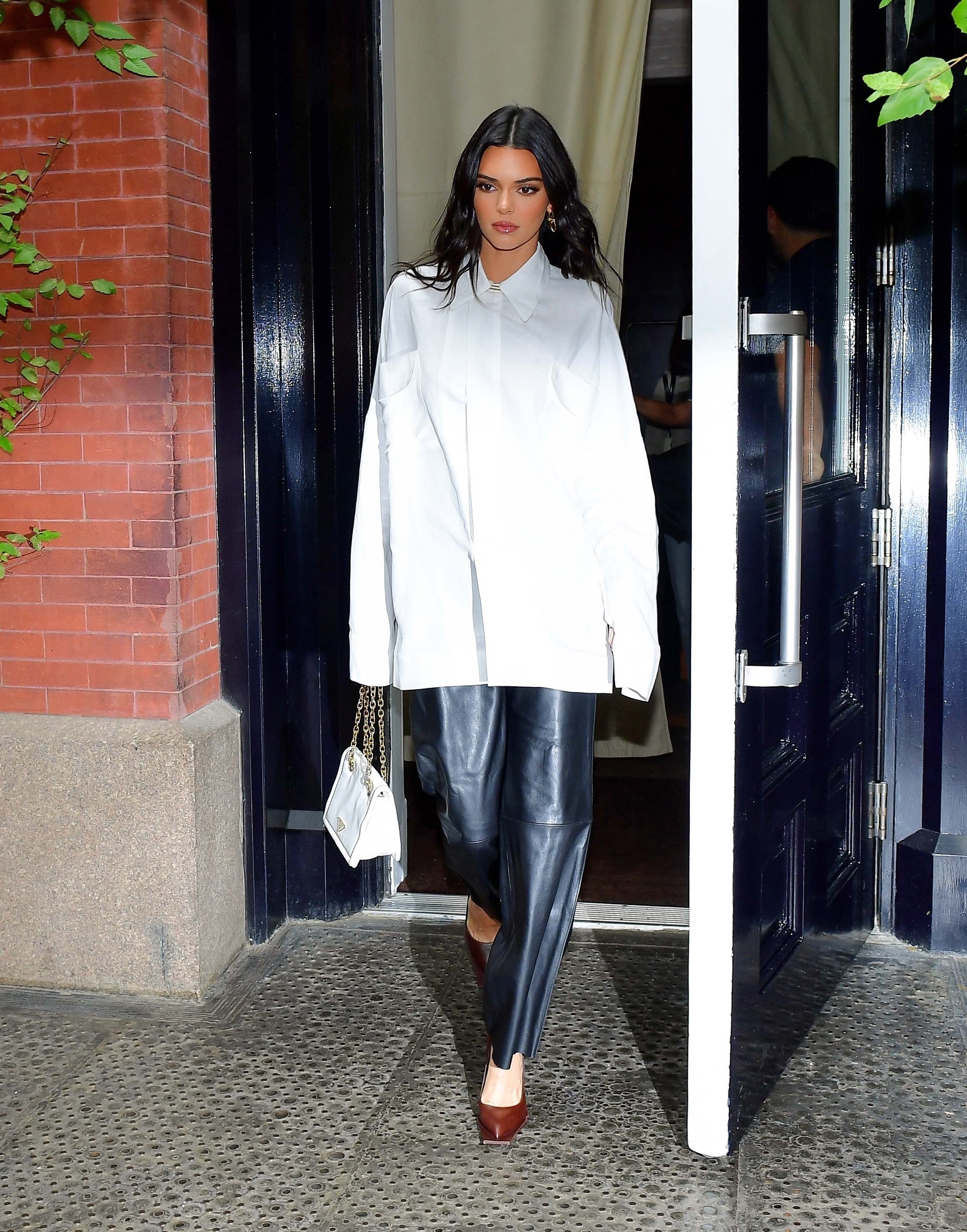 Kendall Jenner outside her hotel in NYC