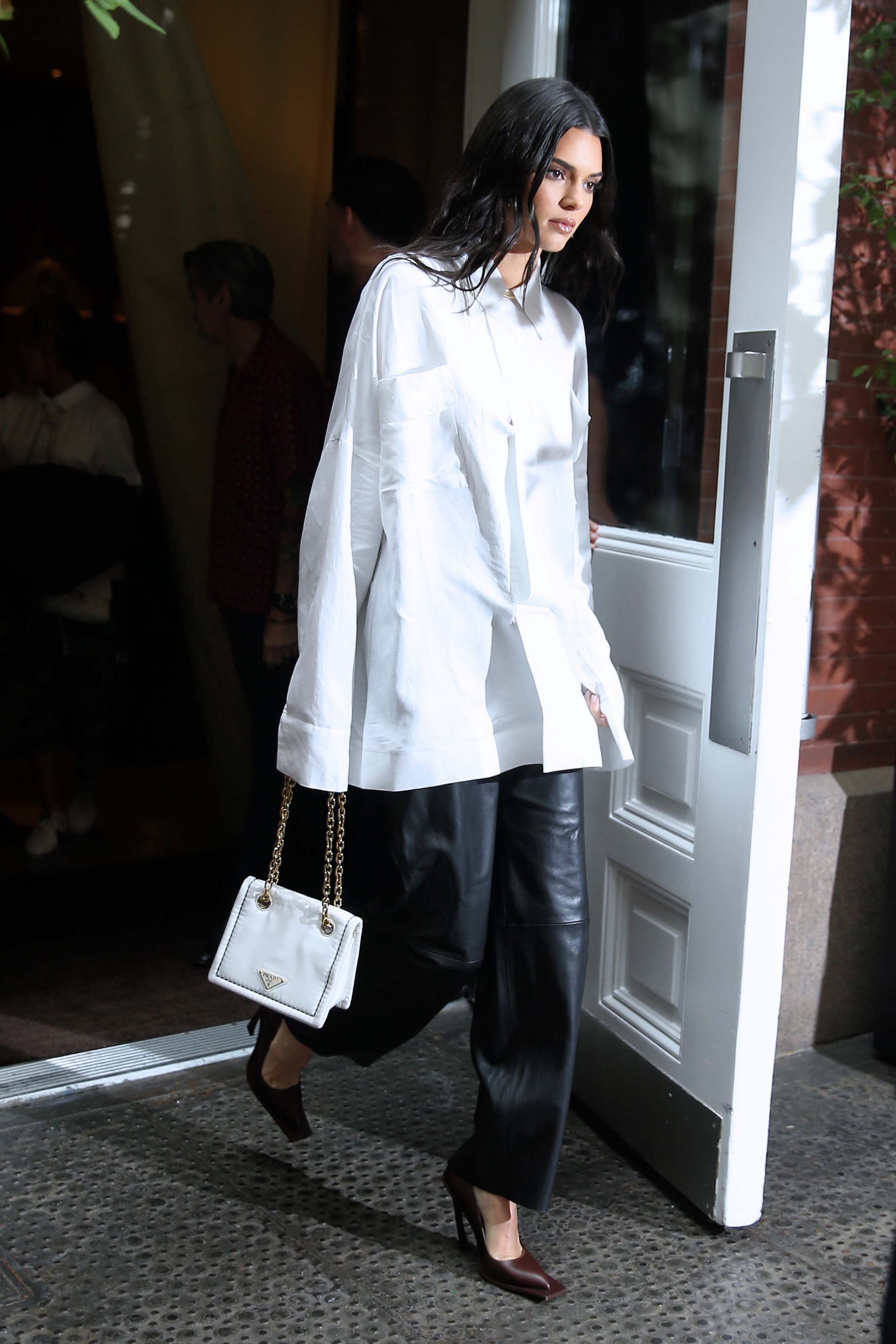 Kendall Jenner outside her hotel in NYC