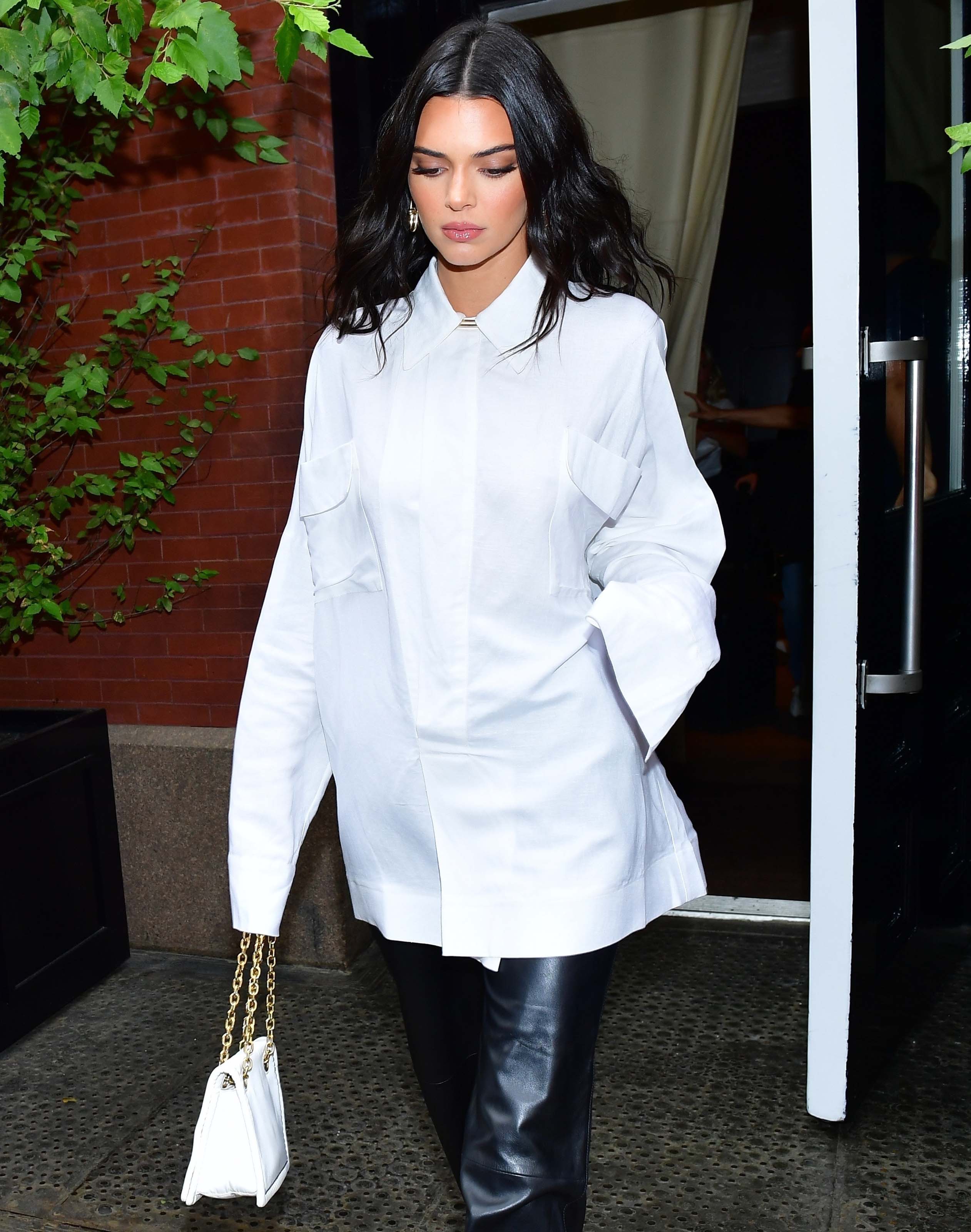 Kendall Jenner outside her hotel in NYC