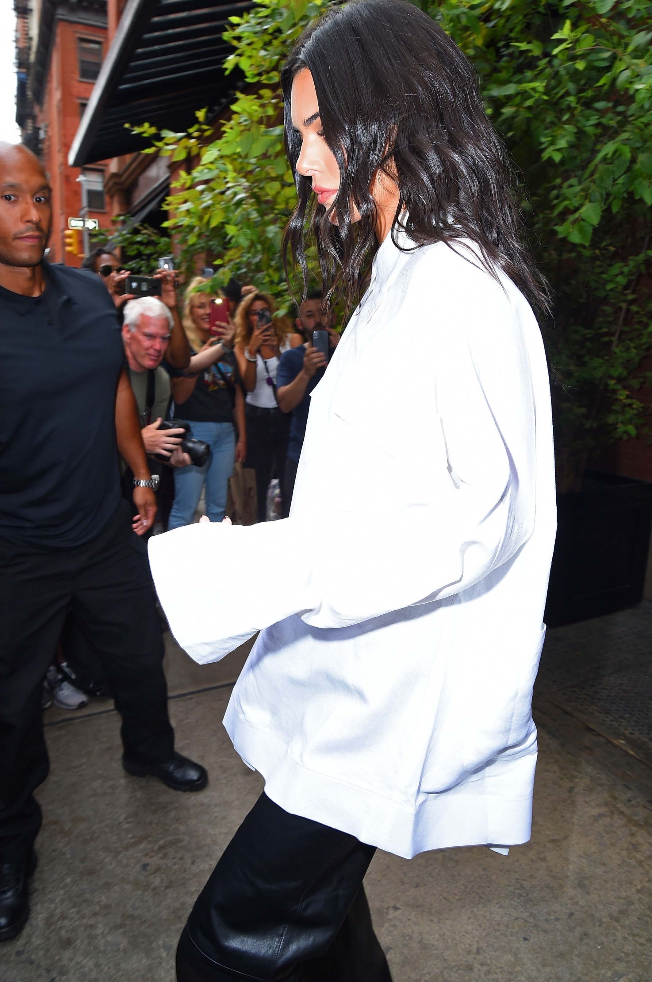 Kendall Jenner outside her hotel in NYC