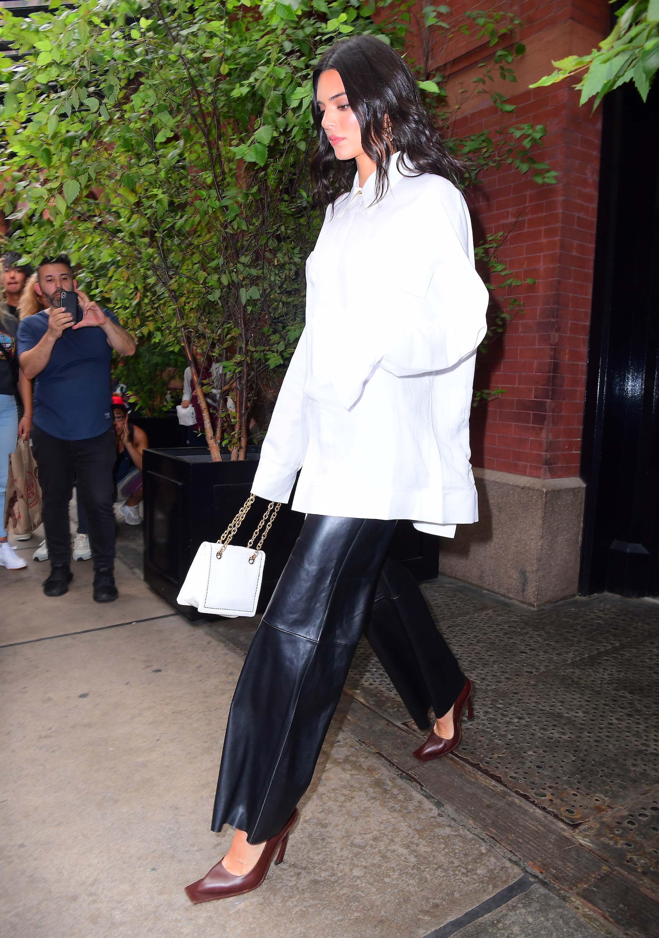 Kendall Jenner outside her hotel in NYC