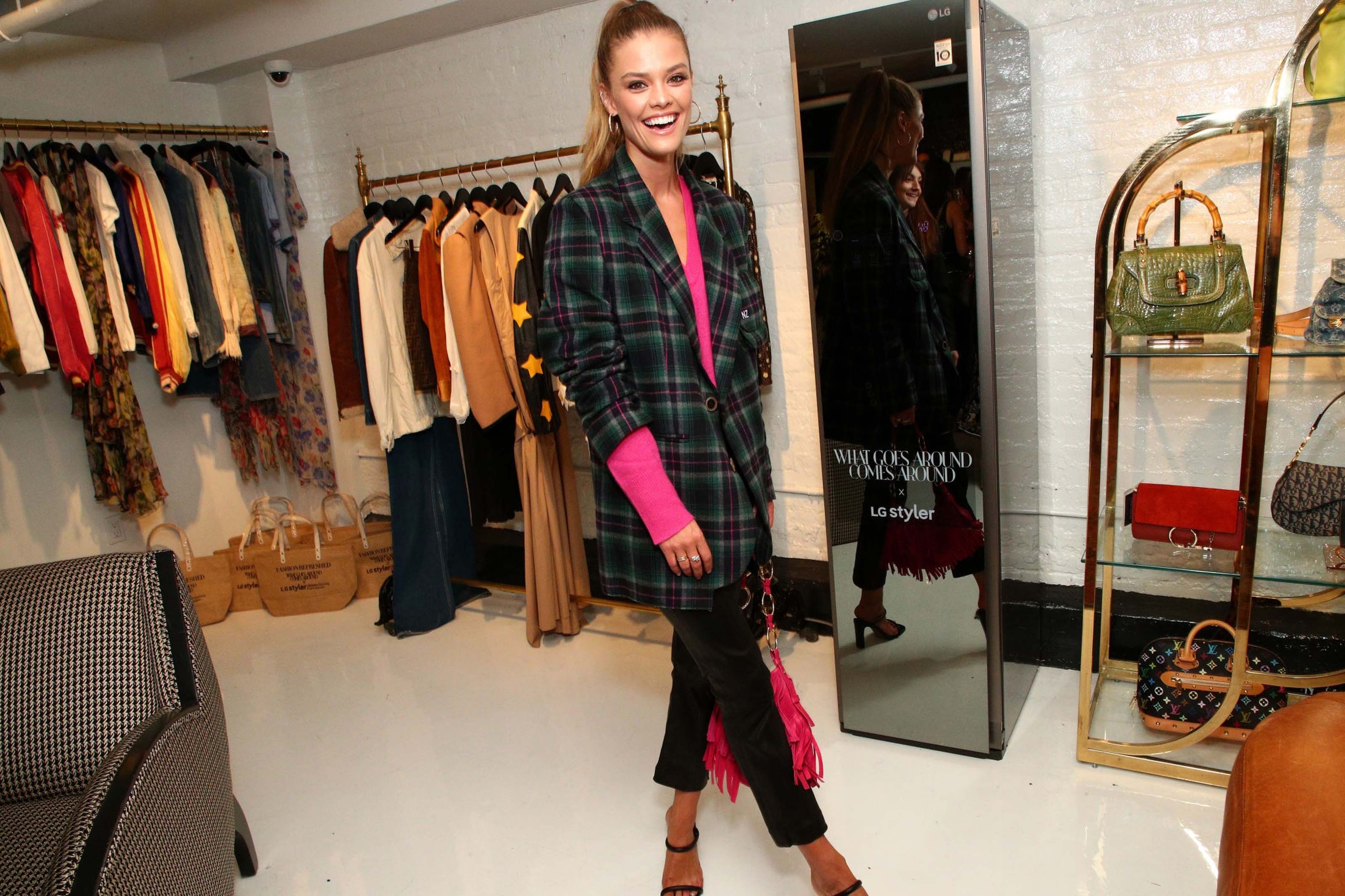 Nina Agdal attends What Goes Around Comes Around event