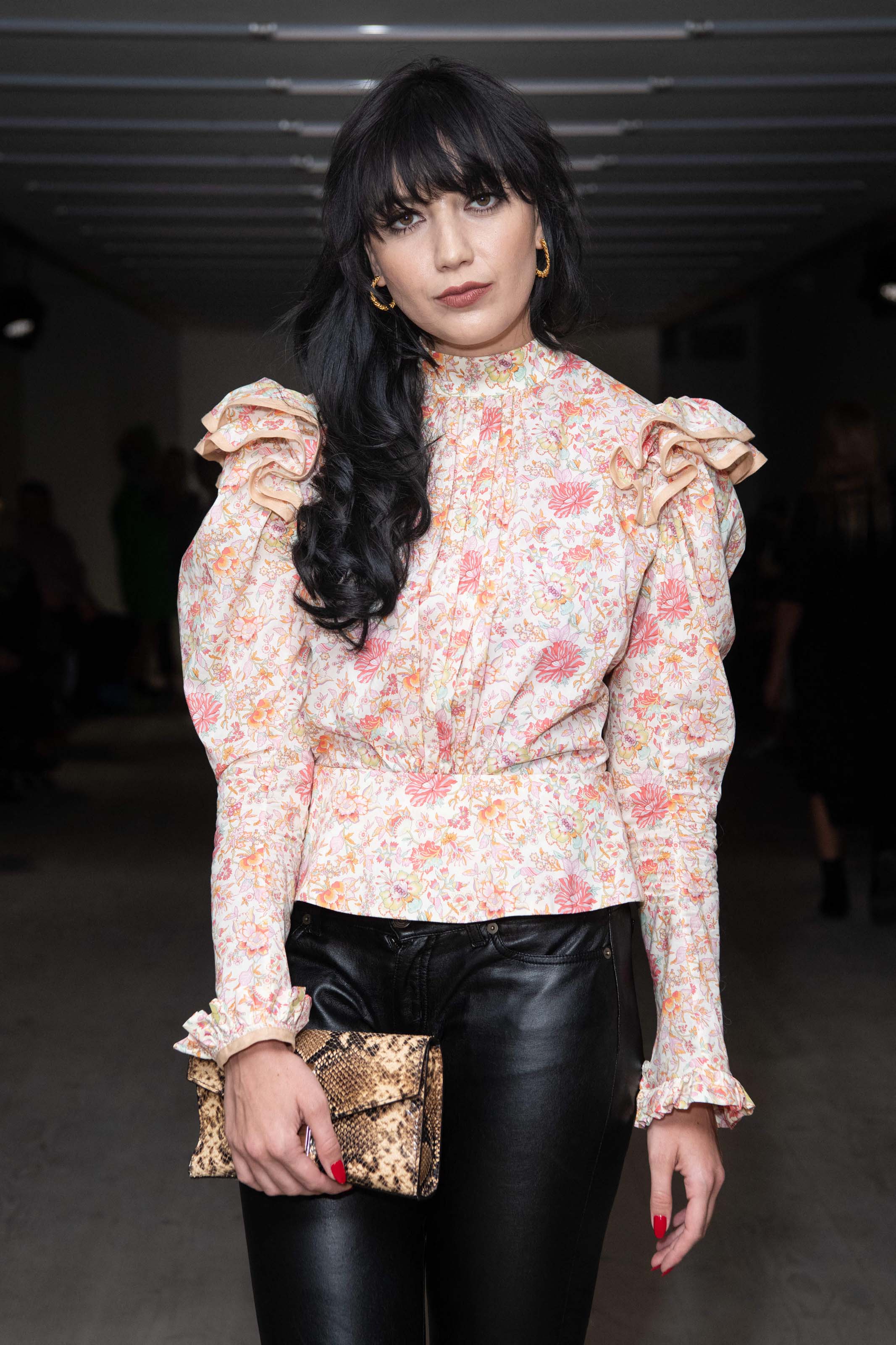 Daisy Lowe attends Matty Bovan Fashion Show Front Row