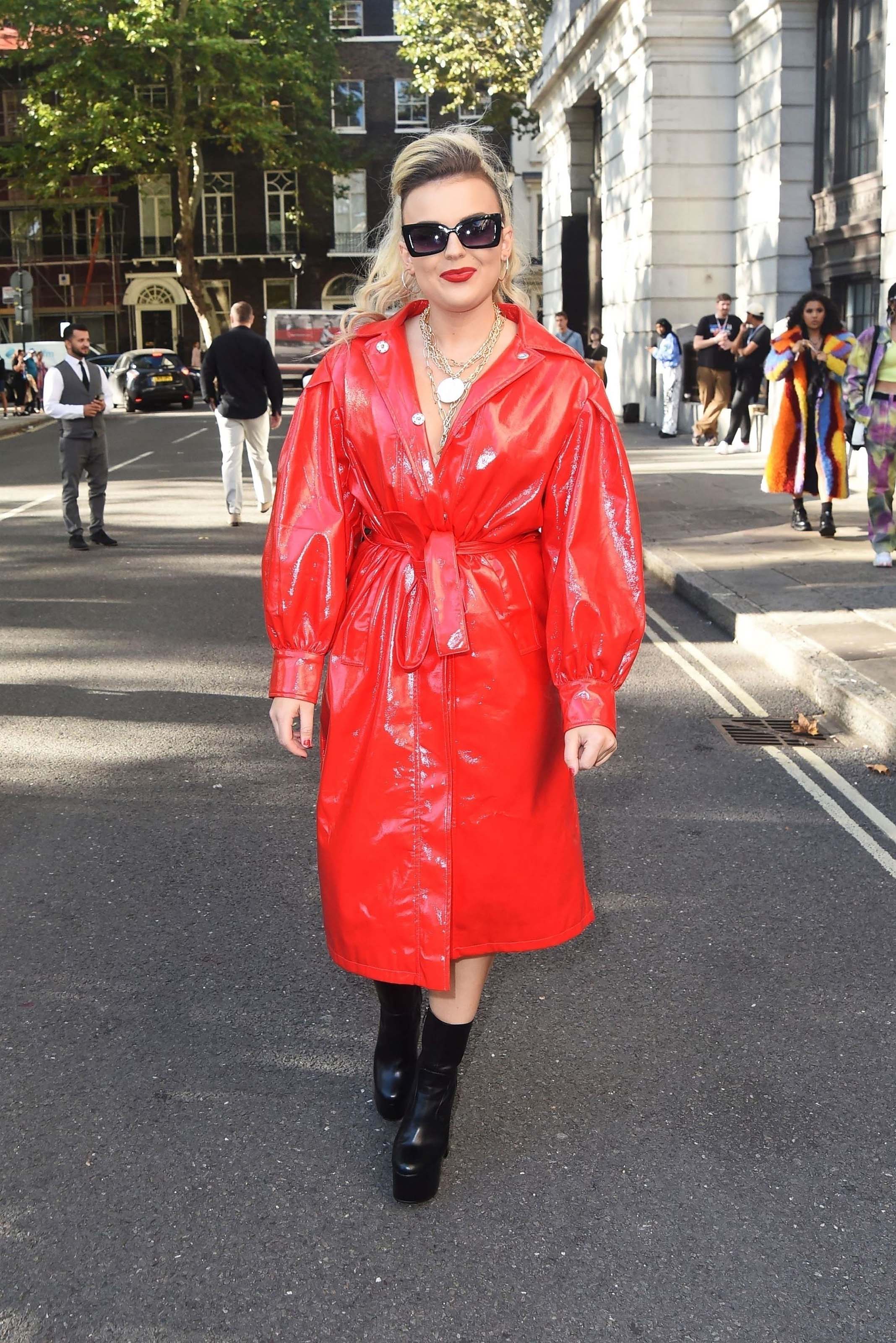 Tallia Storm seen out during London Fashion Week