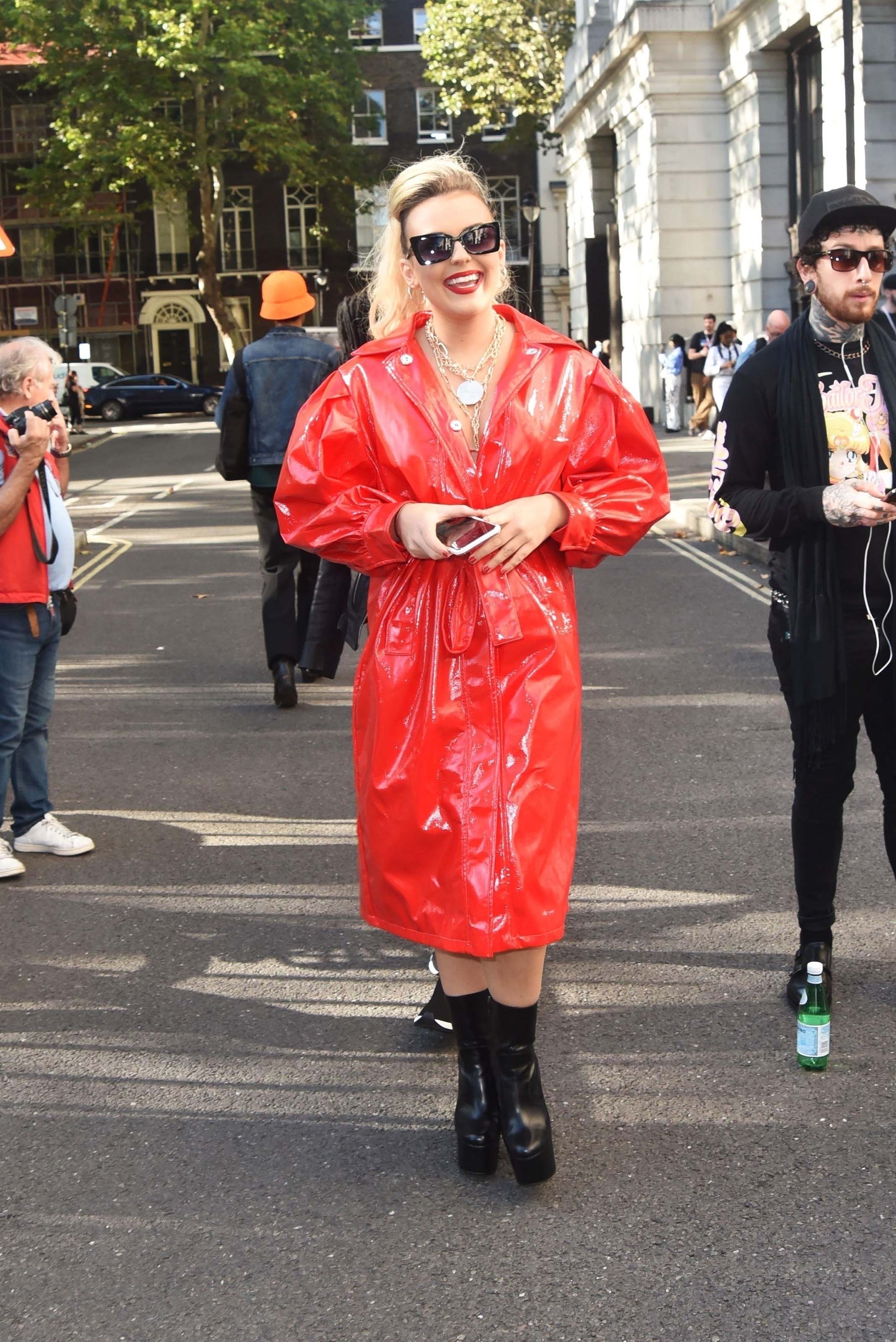 Tallia Storm seen out during London Fashion Week