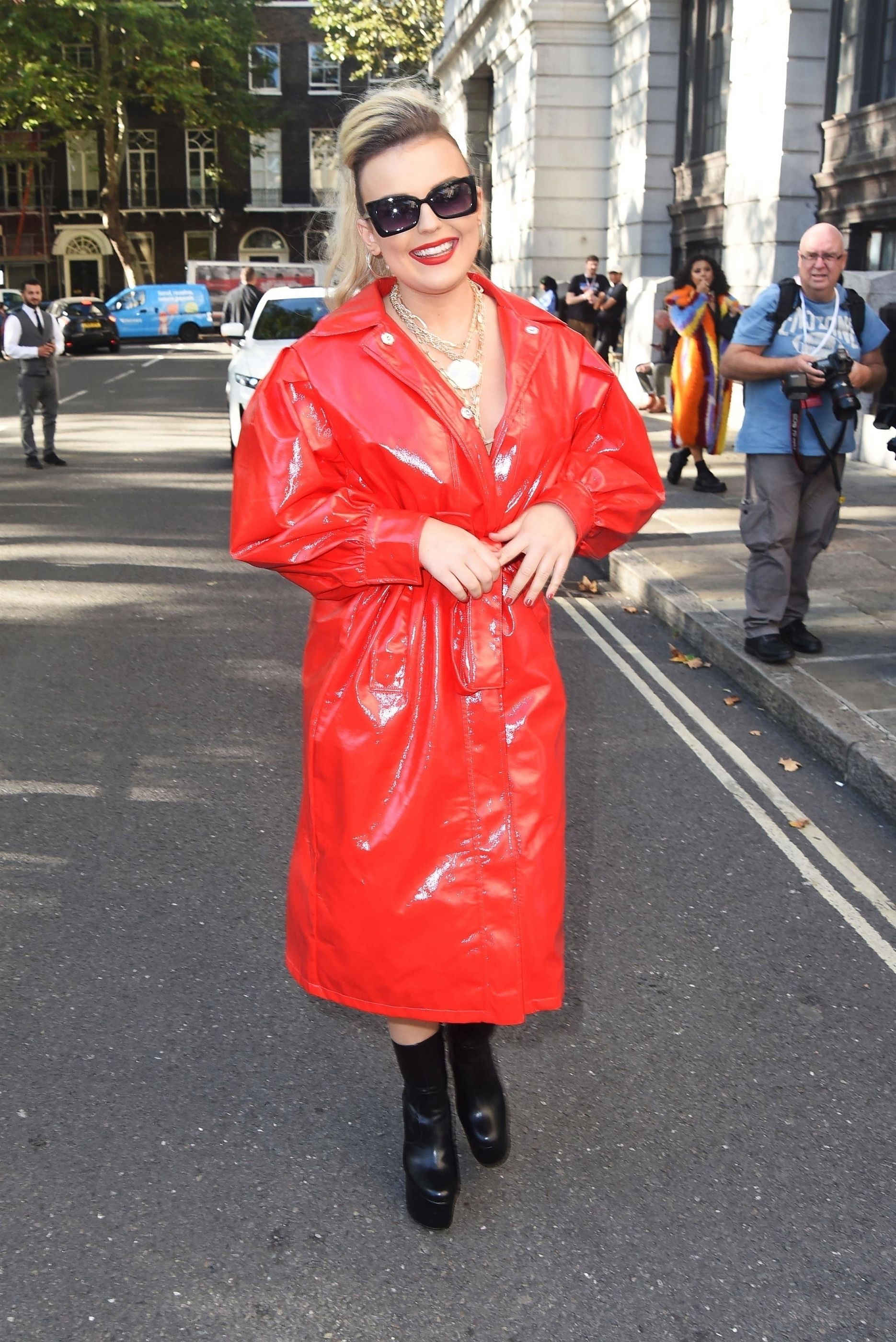 Tallia Storm seen out during London Fashion Week