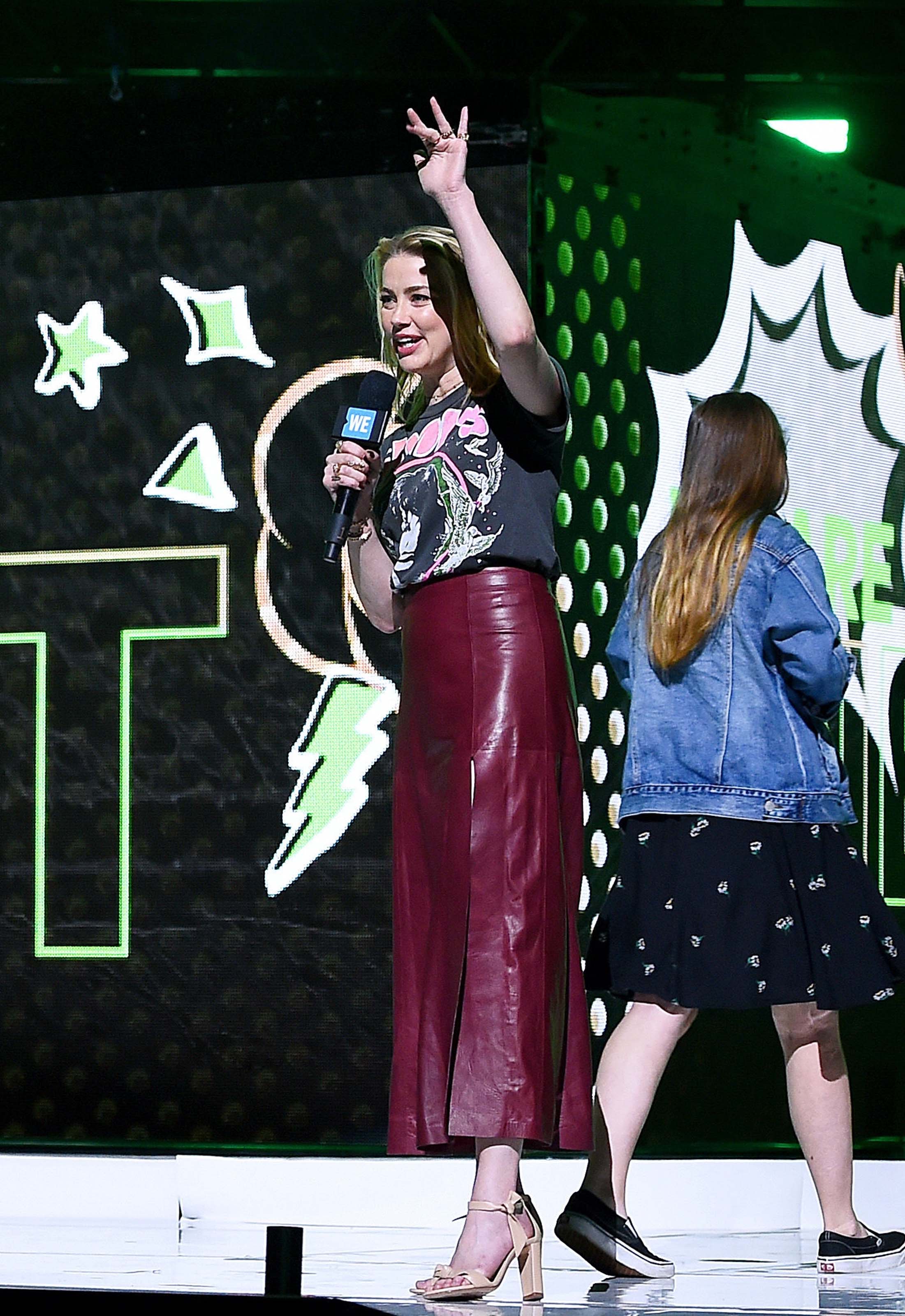 Amber Heard at WE Day New York