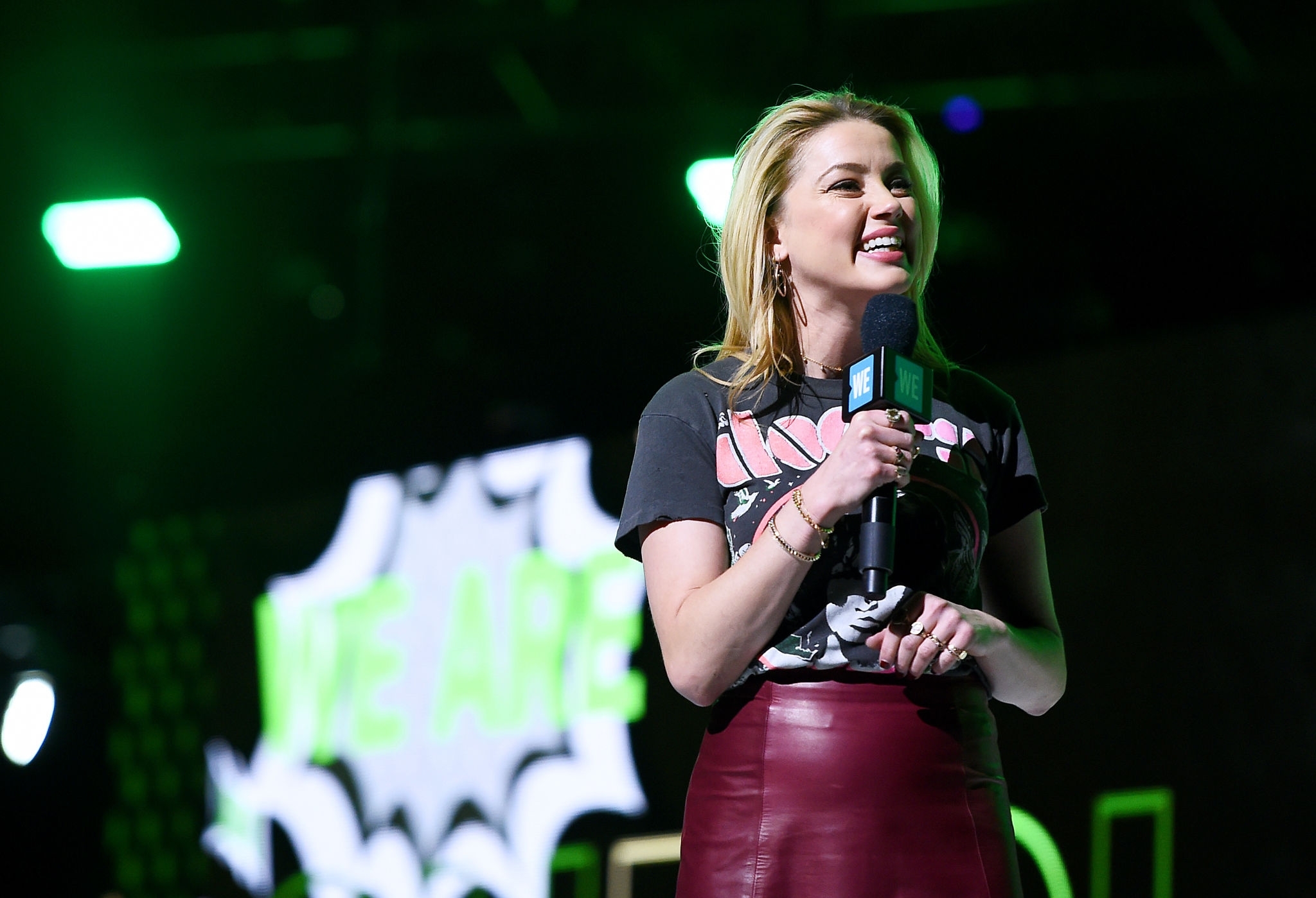 Amber Heard at WE Day New York