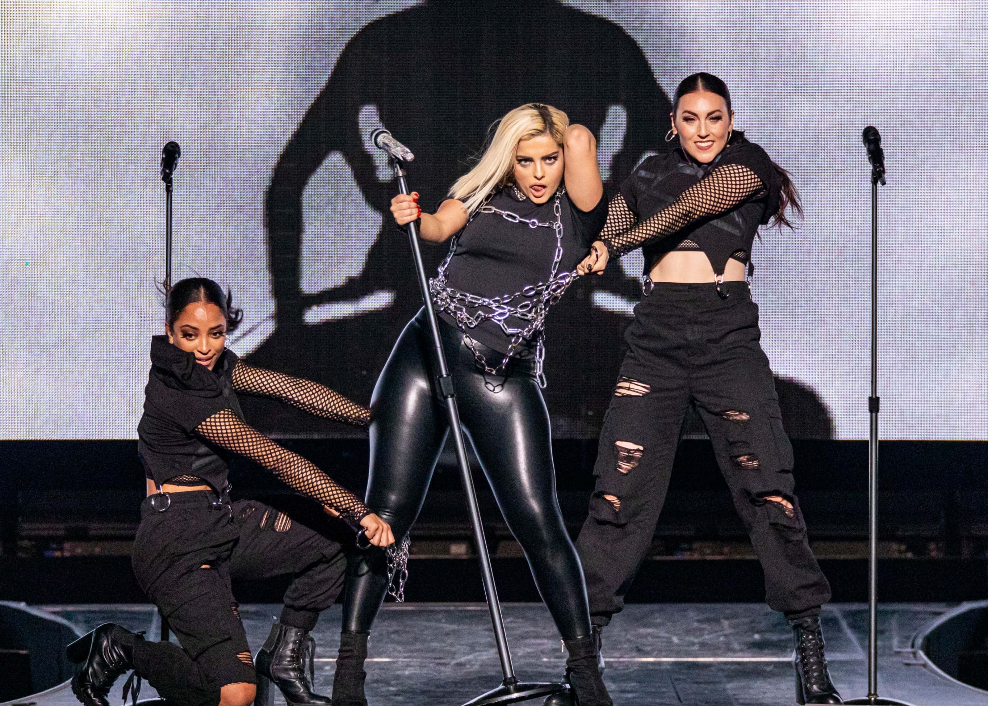 Bebe Rexha performs during The Jonas Brothers ‘Happiness Begins’ Tour